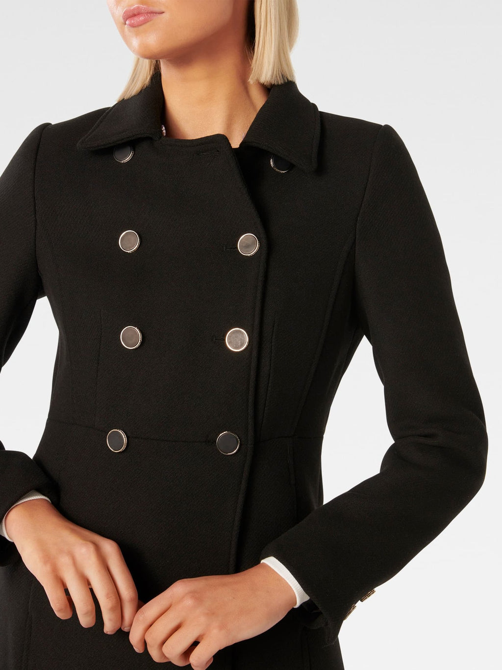  Susie Faux Fur Collar Dolly Coat