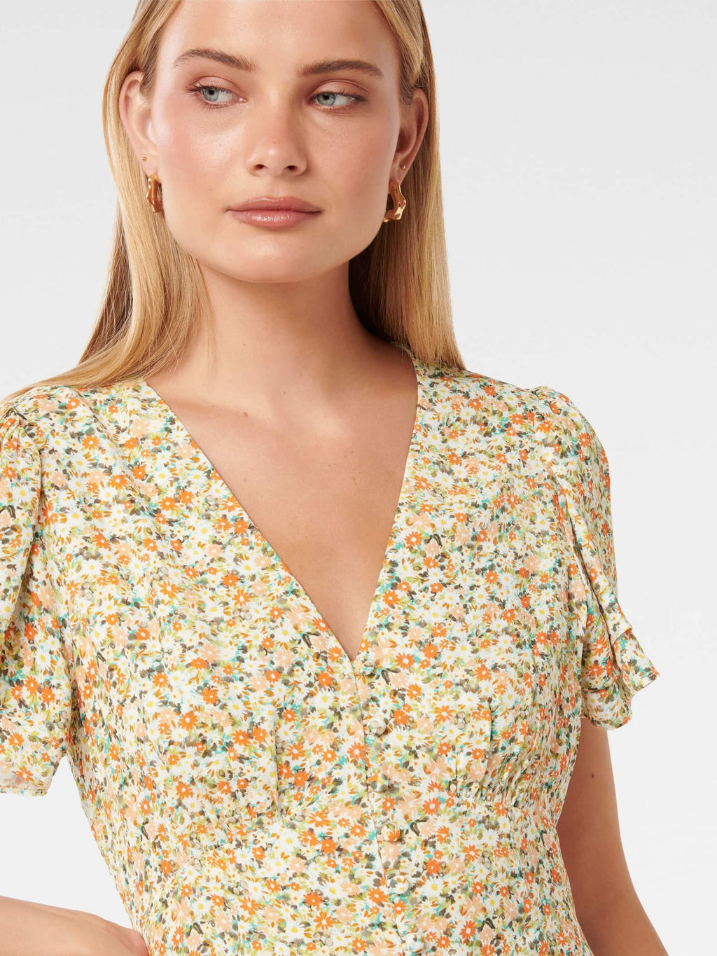 Pria Button Through Mini Dress