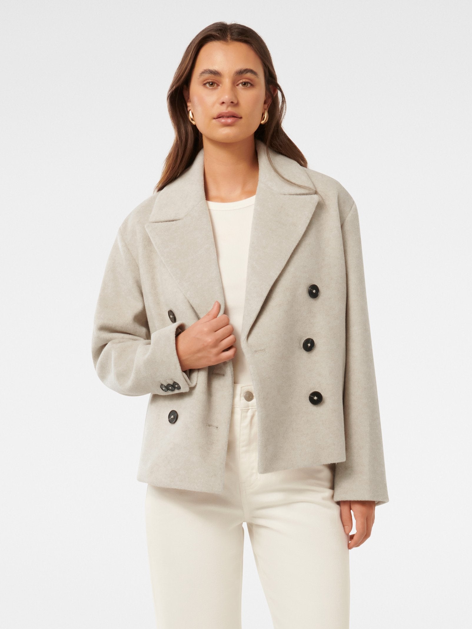 Khloe Double Breasted PeaCoat