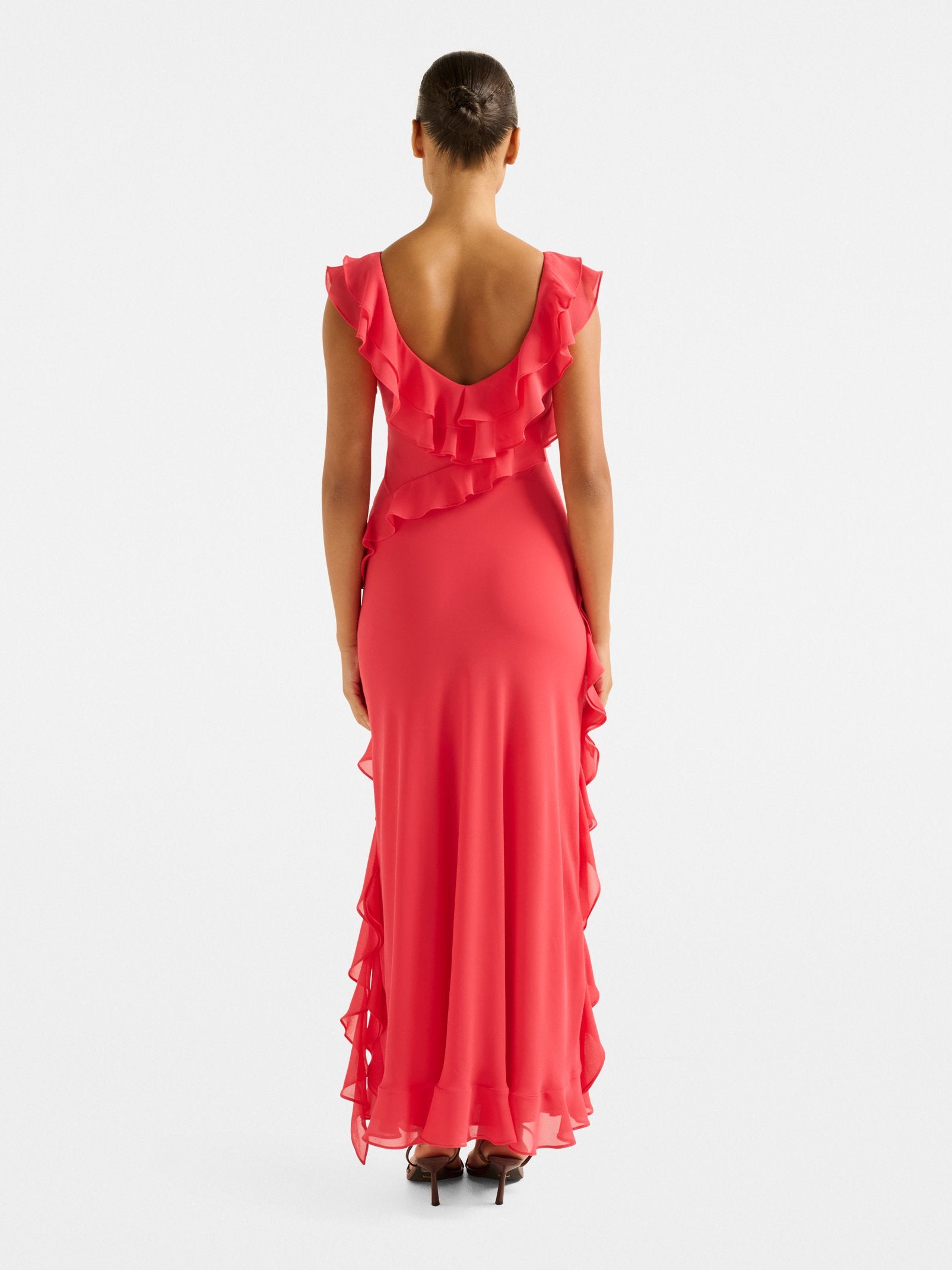  Olive Ruffle Dress