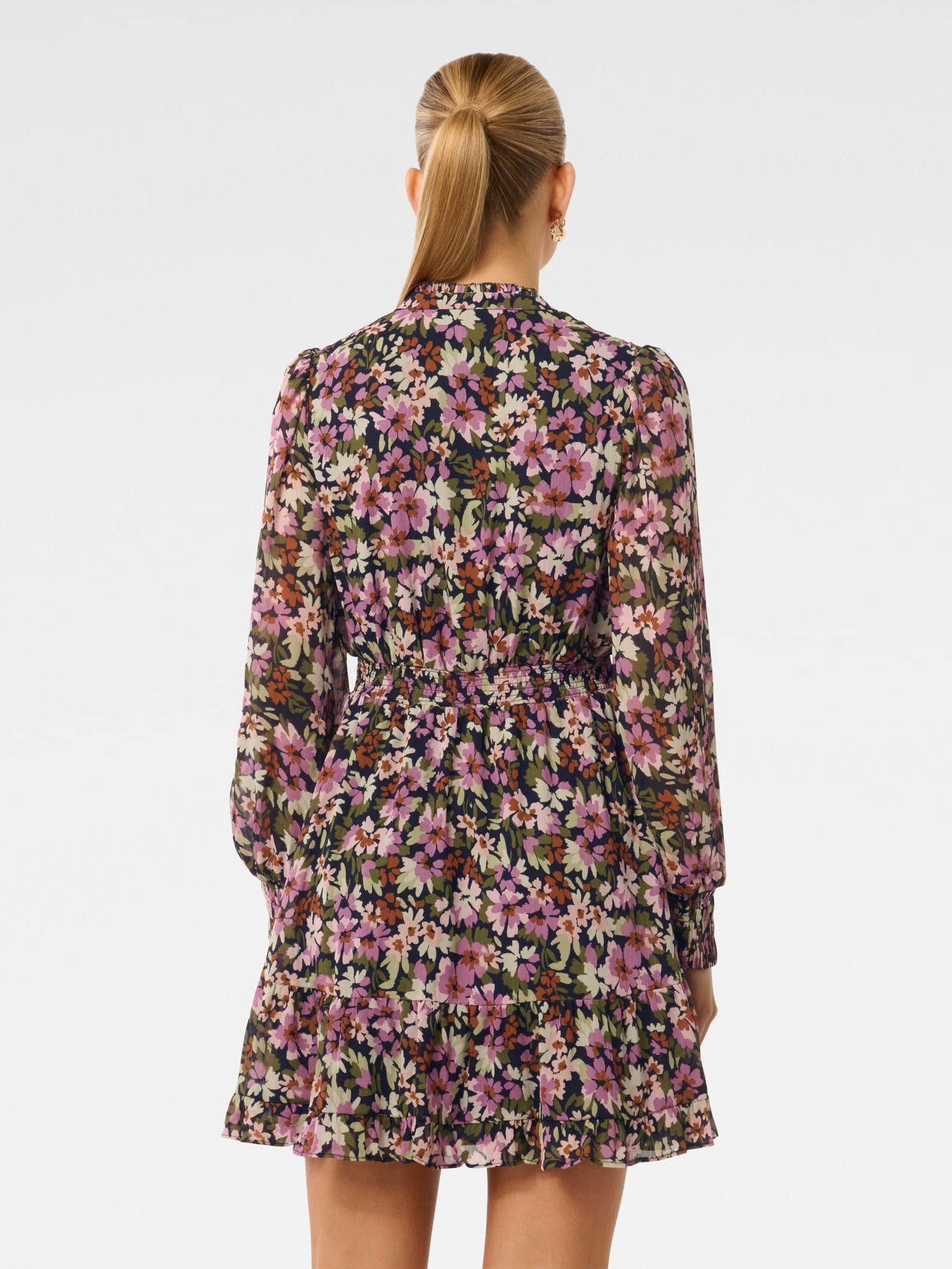  Penny Micro Pleat Skater Mini Dress