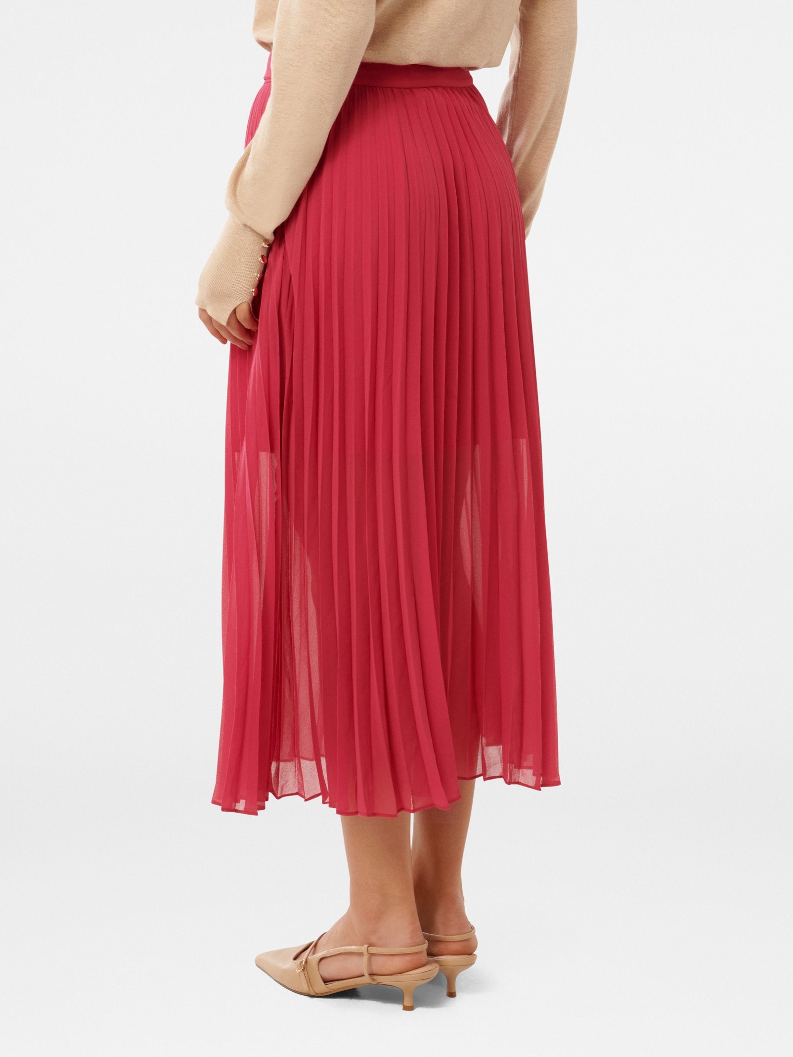Esme Belted Pleated Skirt