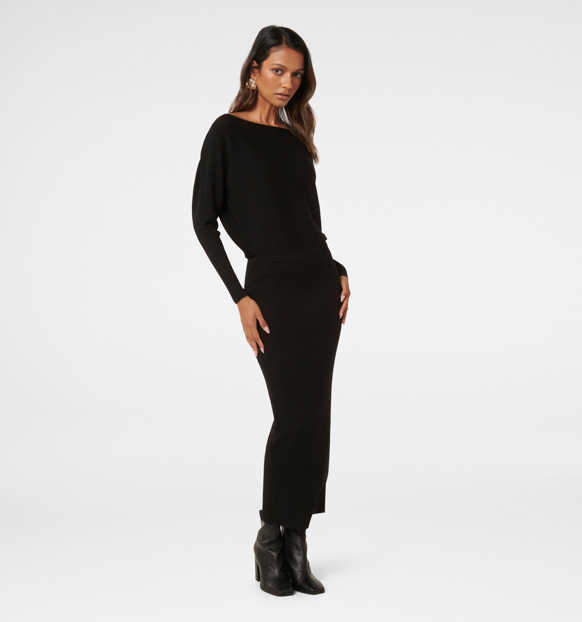 Ciara Petite Tipped Midi Dress