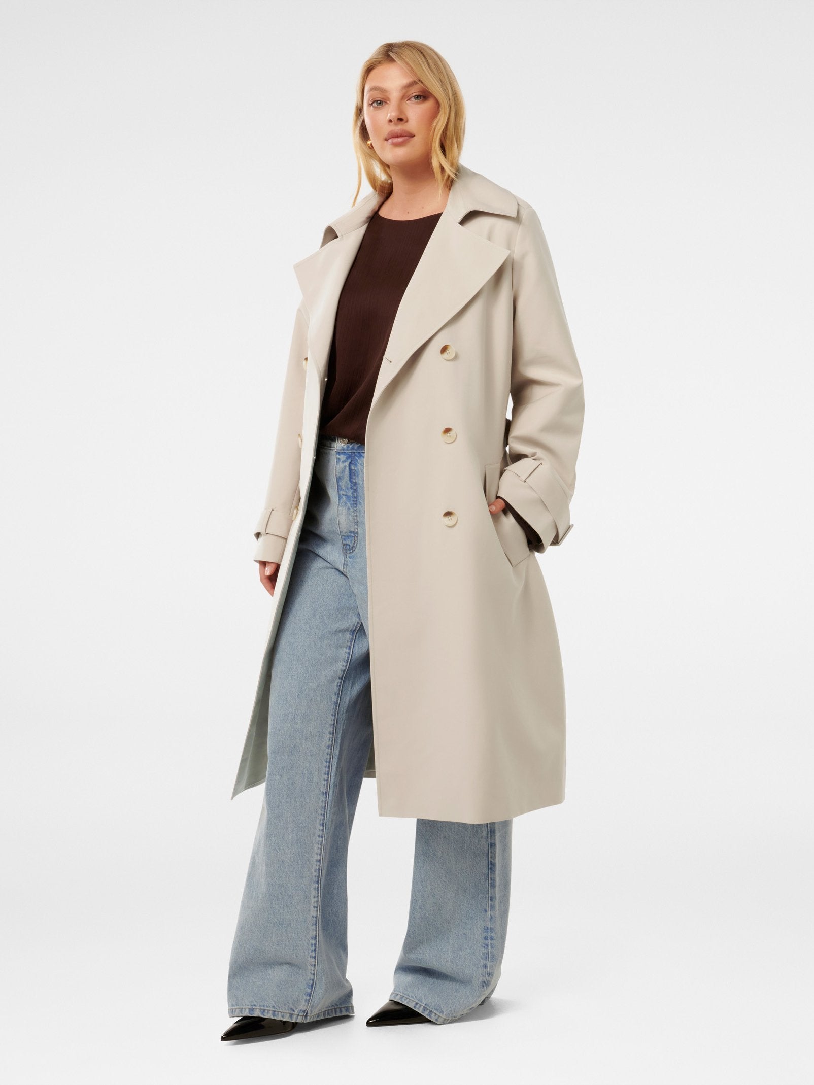  Maggie Curve Fashion Trench Coat