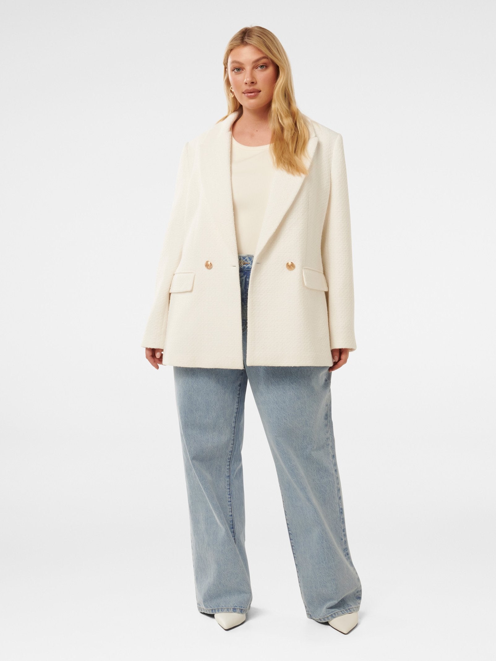  Simonna Curve Boucle Blazer