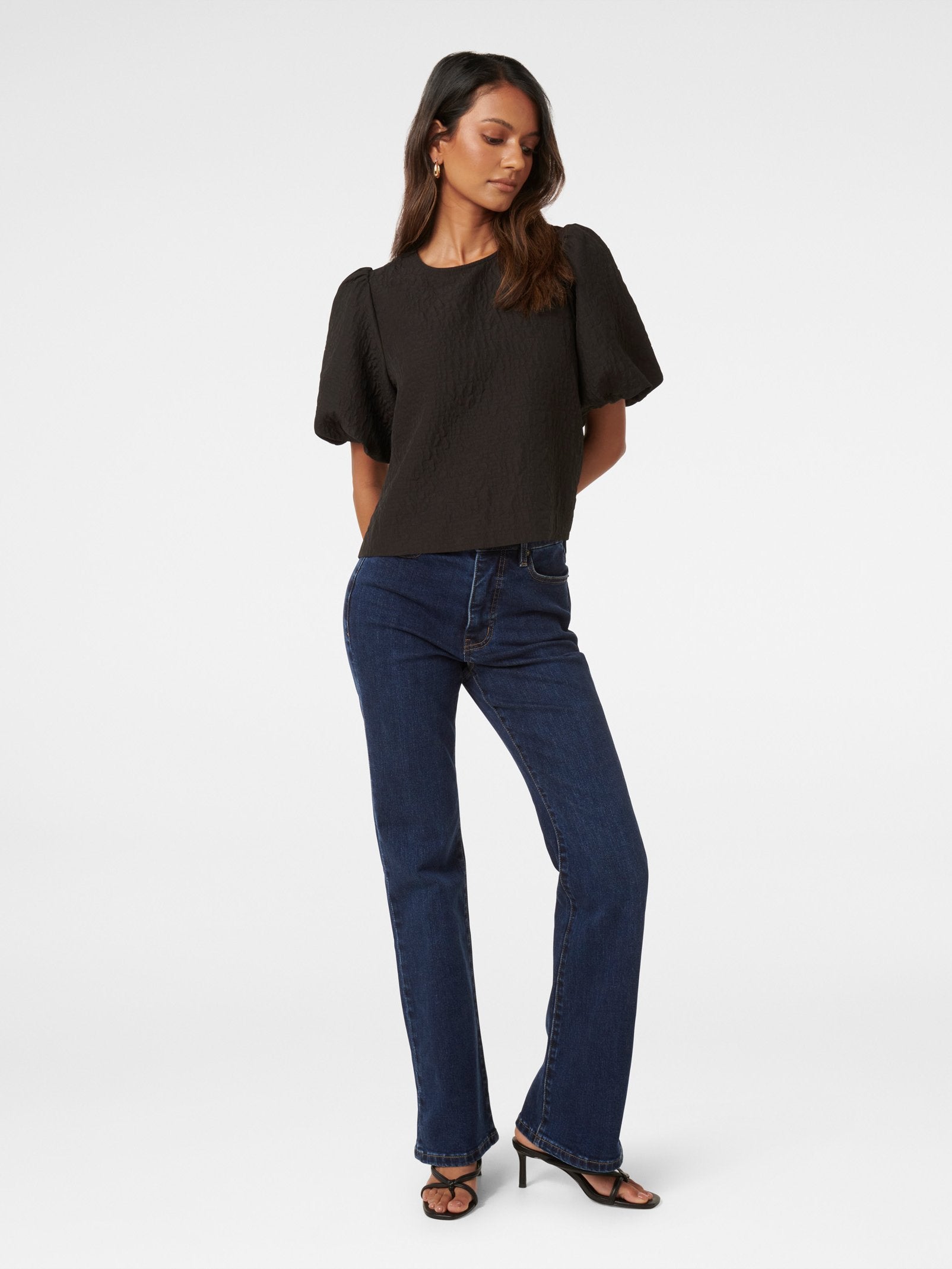  Nara Petite Bubble Sleeve Top