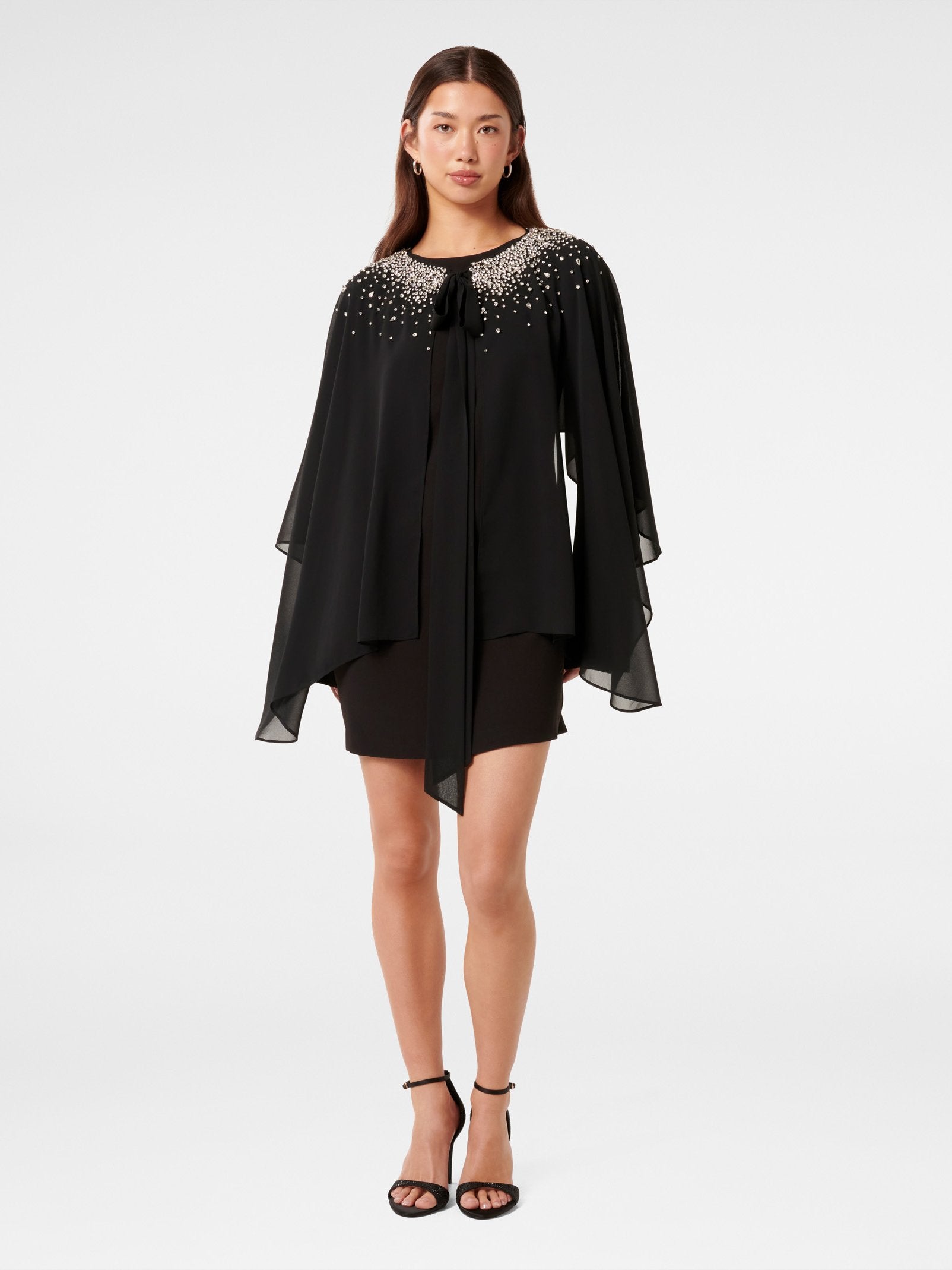  Rina Rhinestone Mini Dress