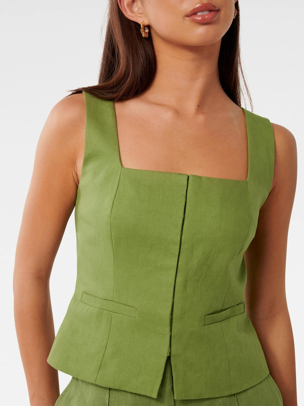  Posey Square Neck Waistcoat