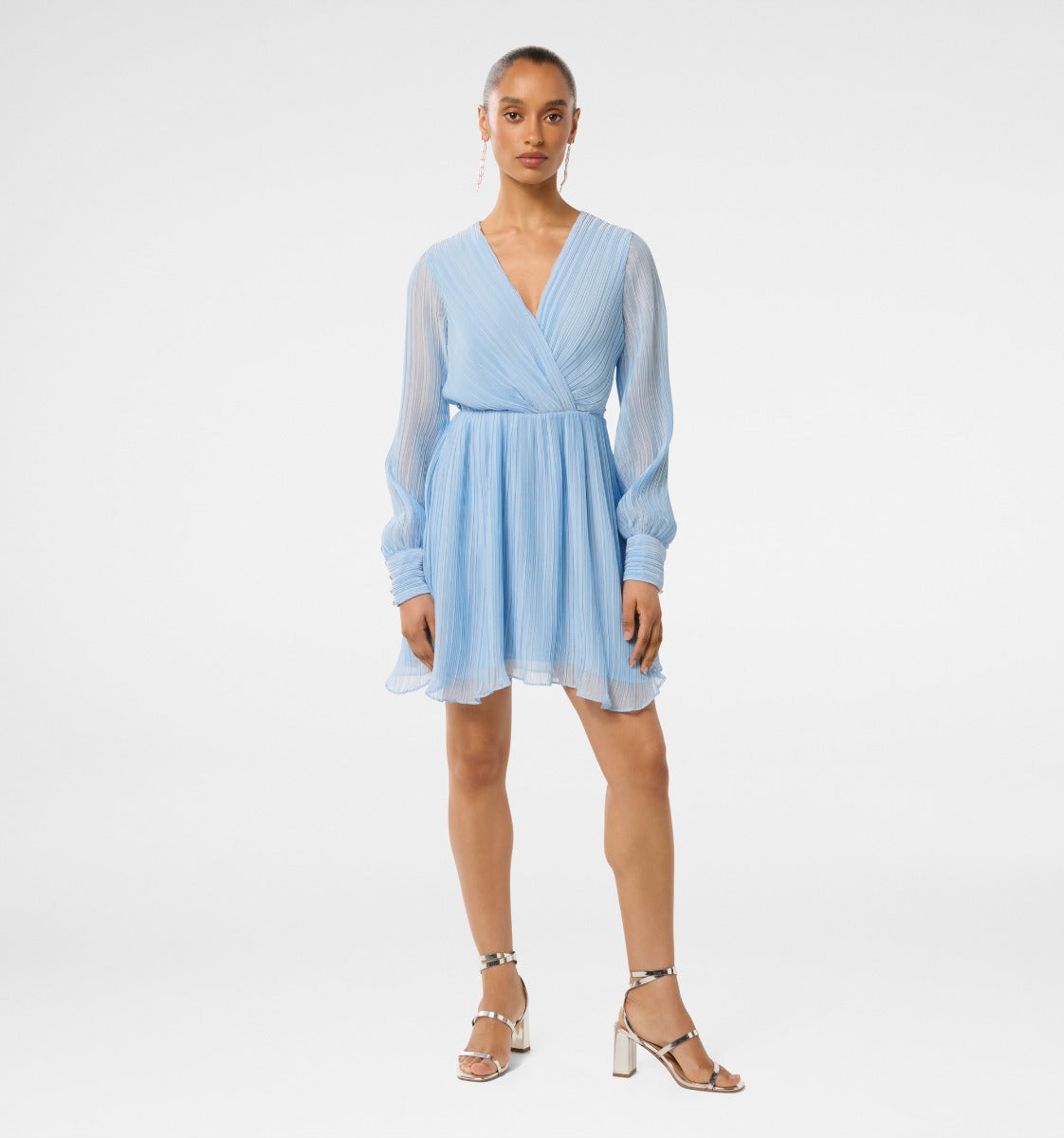 Genevieve Petite Crinkle Mini Dress