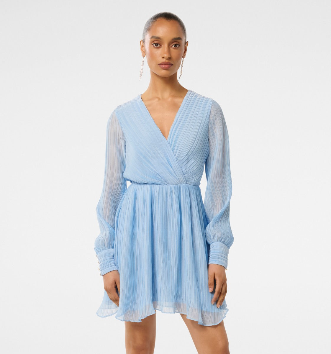 Genevieve Petite Crinkle Mini Dress