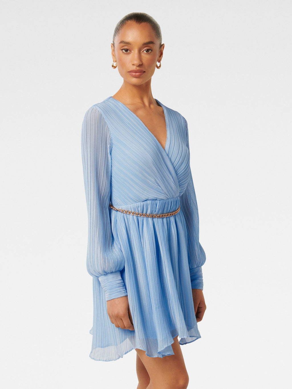 Genevieve Petite Crinkle Mini Dress