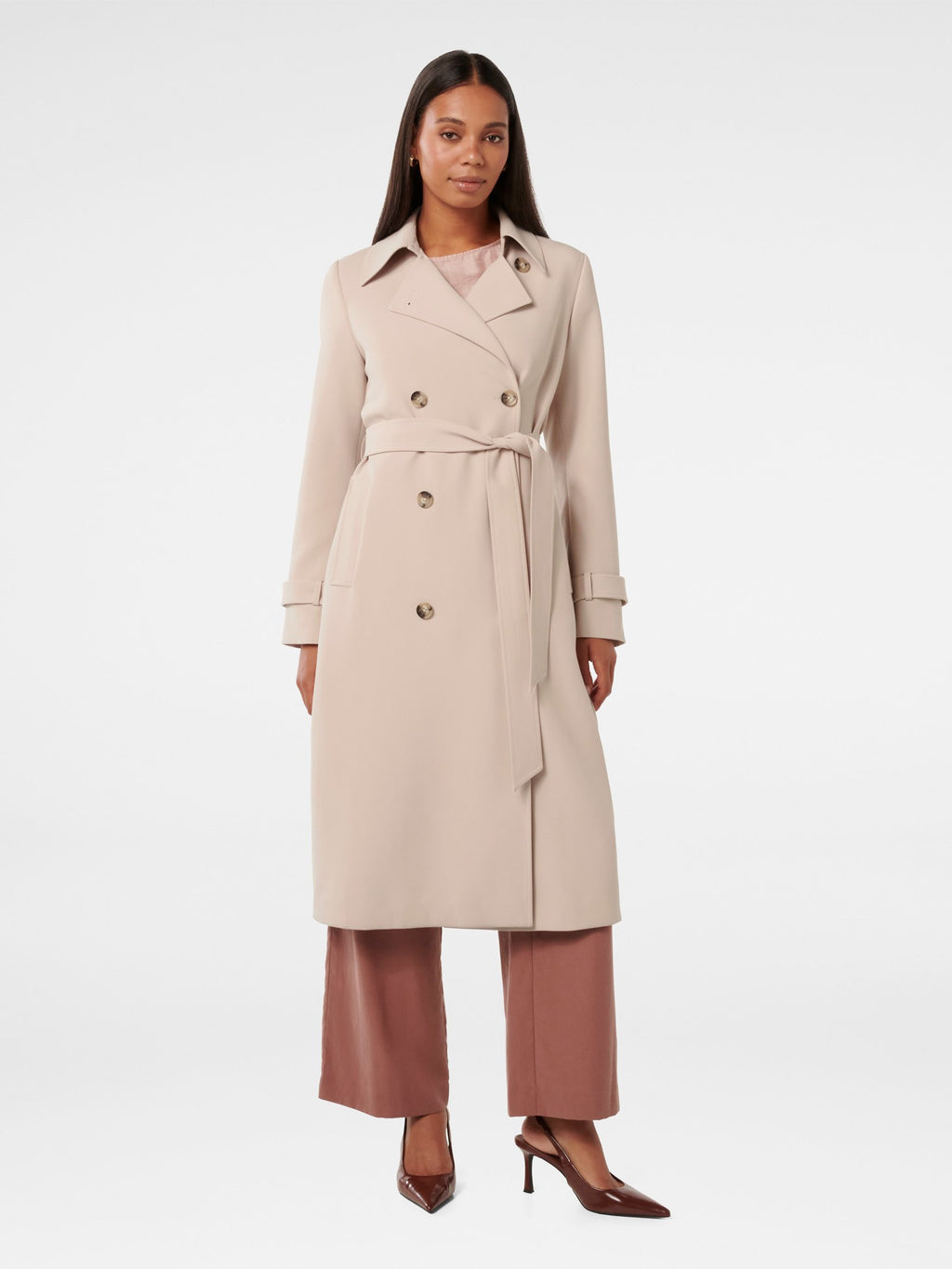  Leanne Crepe Trench Coat