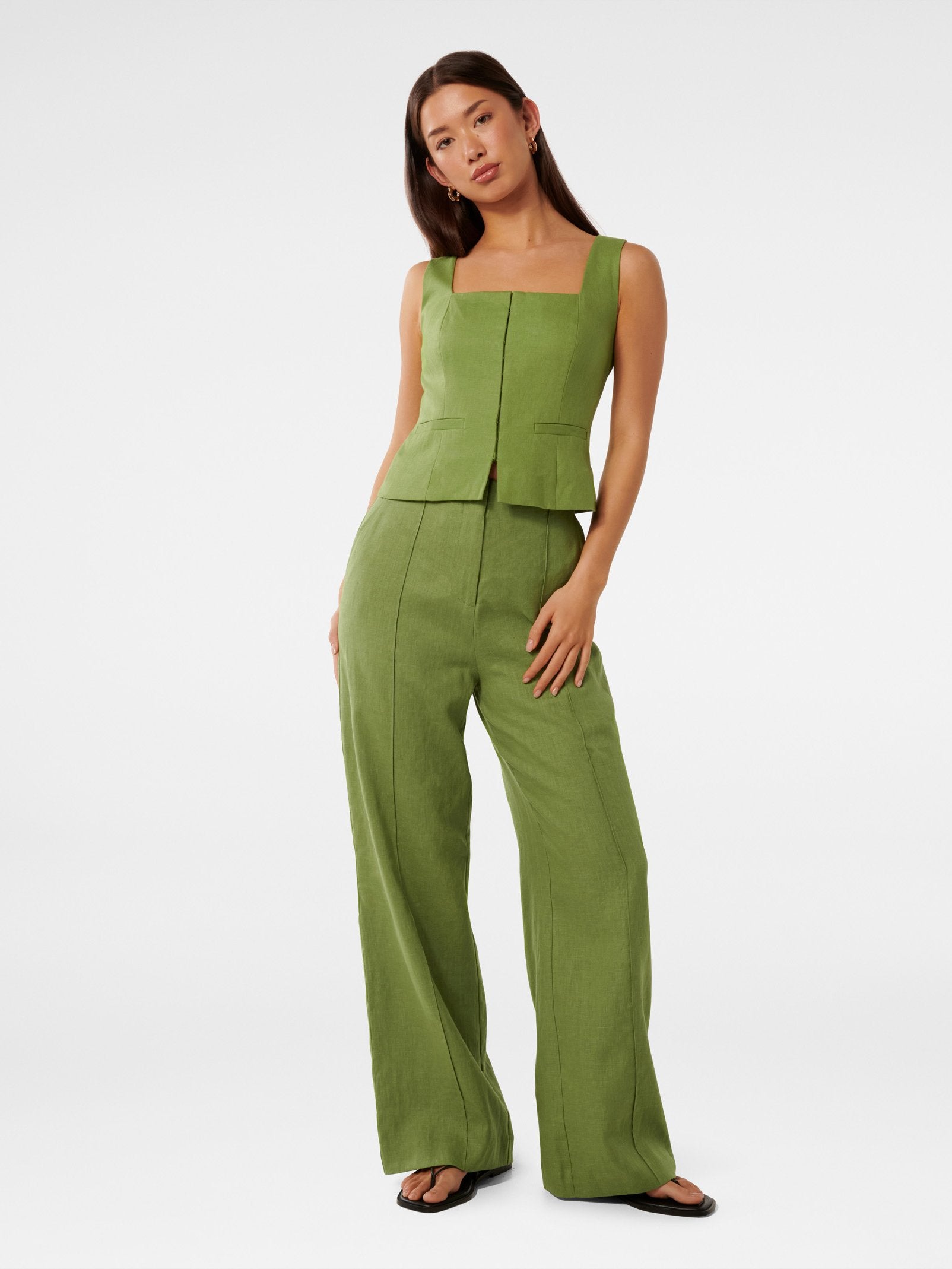  Posey Linen Wide Leg Pant