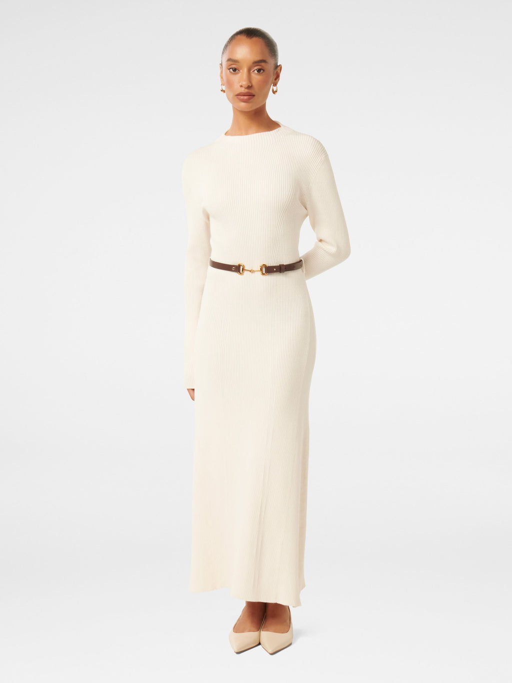 Leena Petite Belted Midi Dress