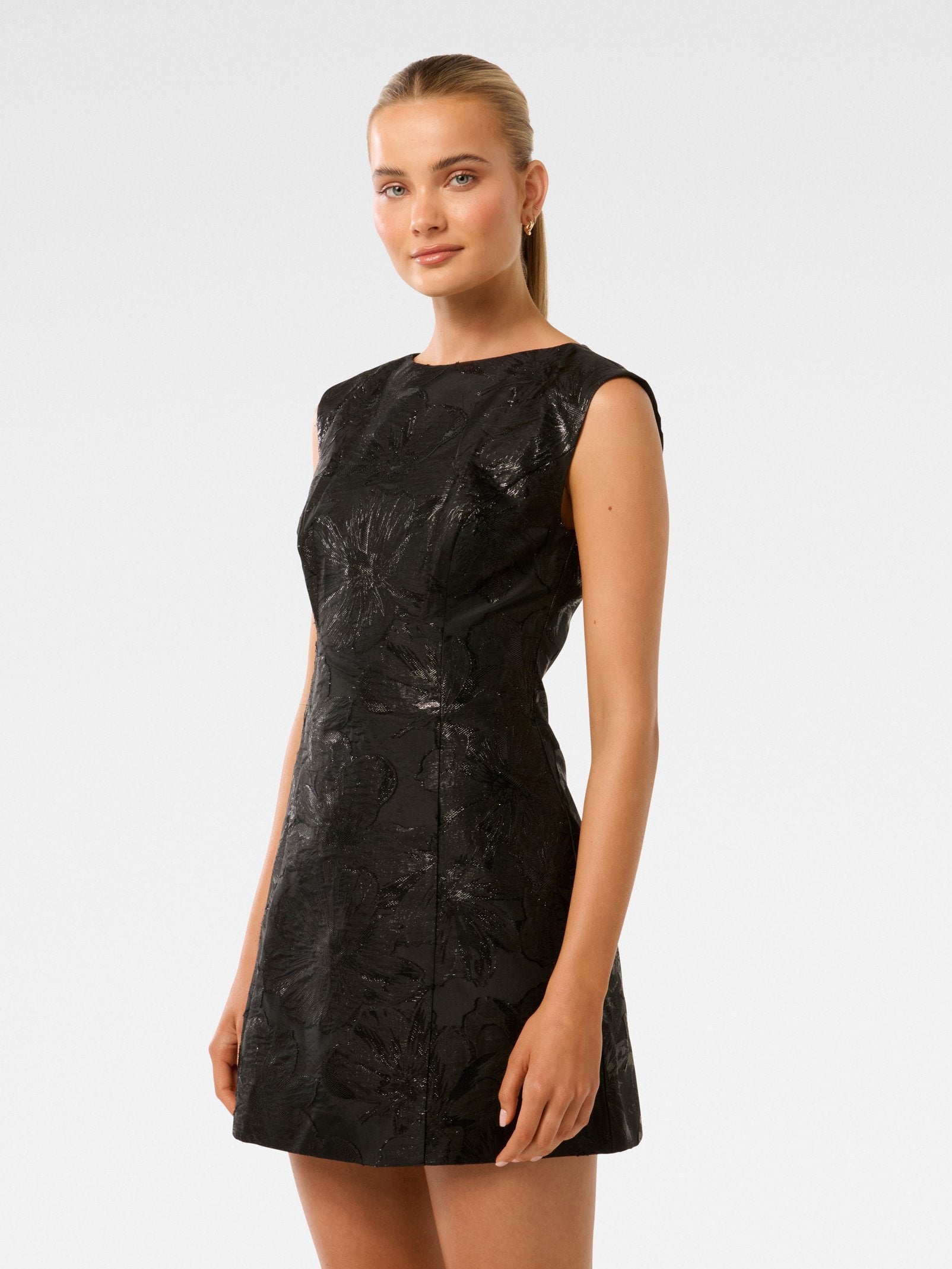  Evan Jacquard Mini Dress