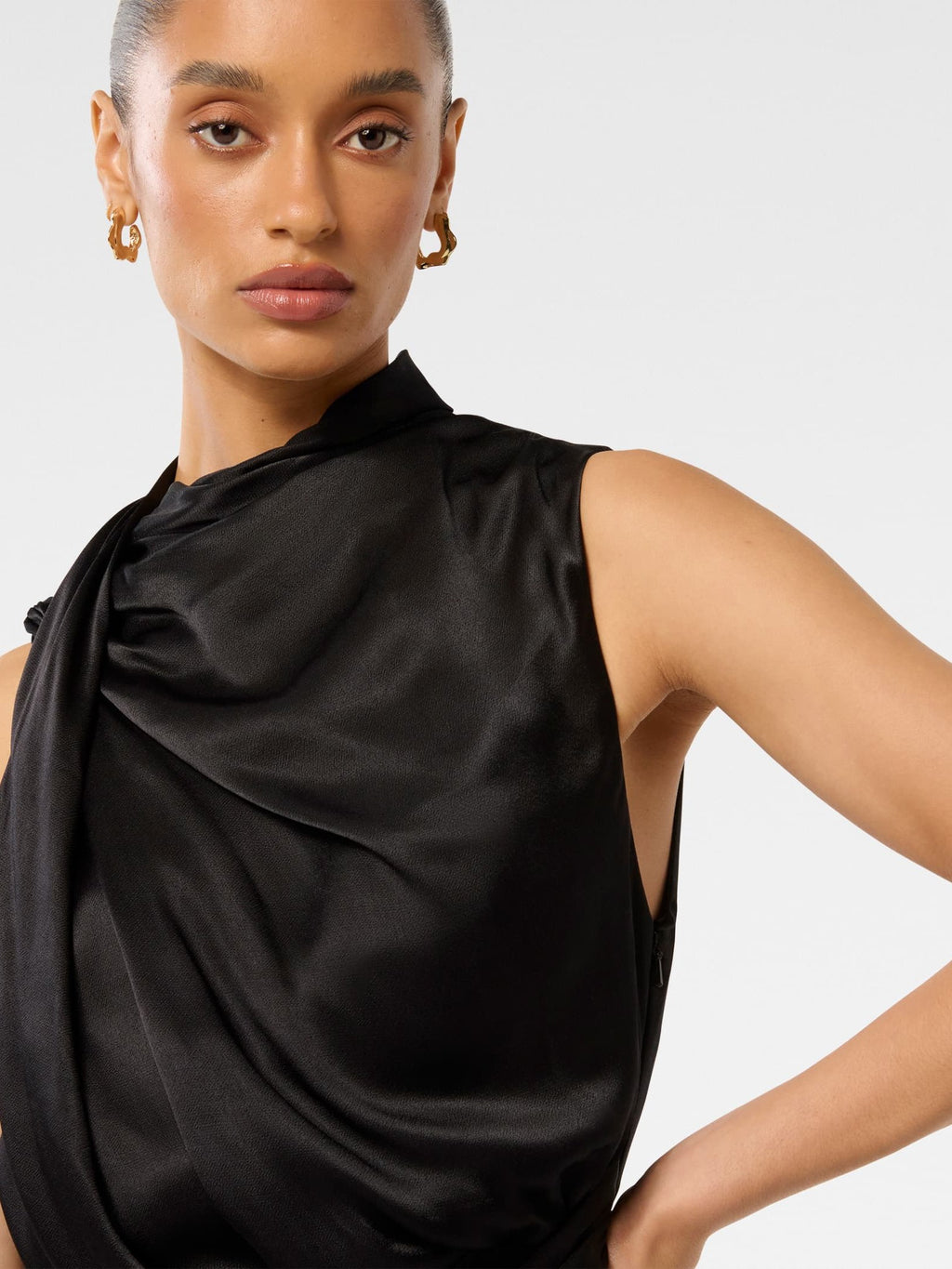  Cassie Petite Satin Midi Dress