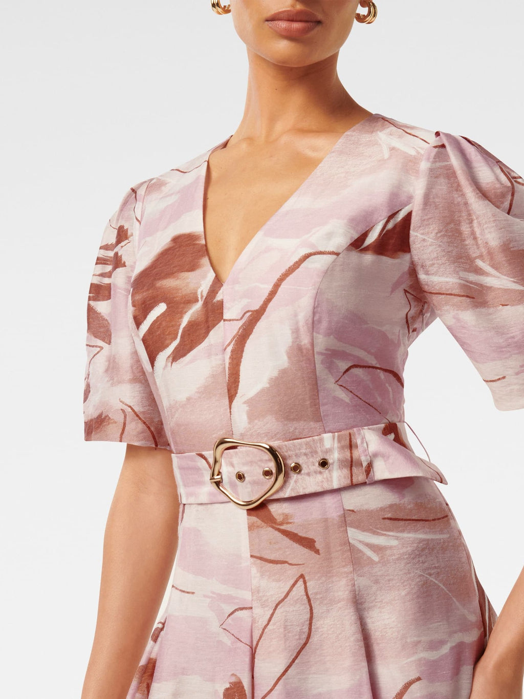  Melinda Petite Belted Midi Dress