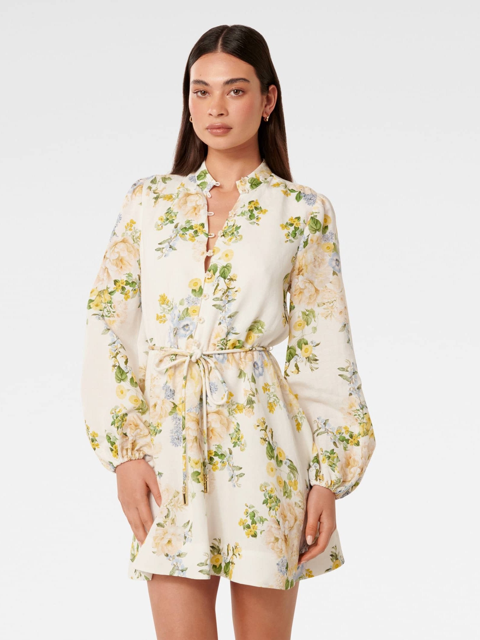 Annalise Fluted Mini Dress