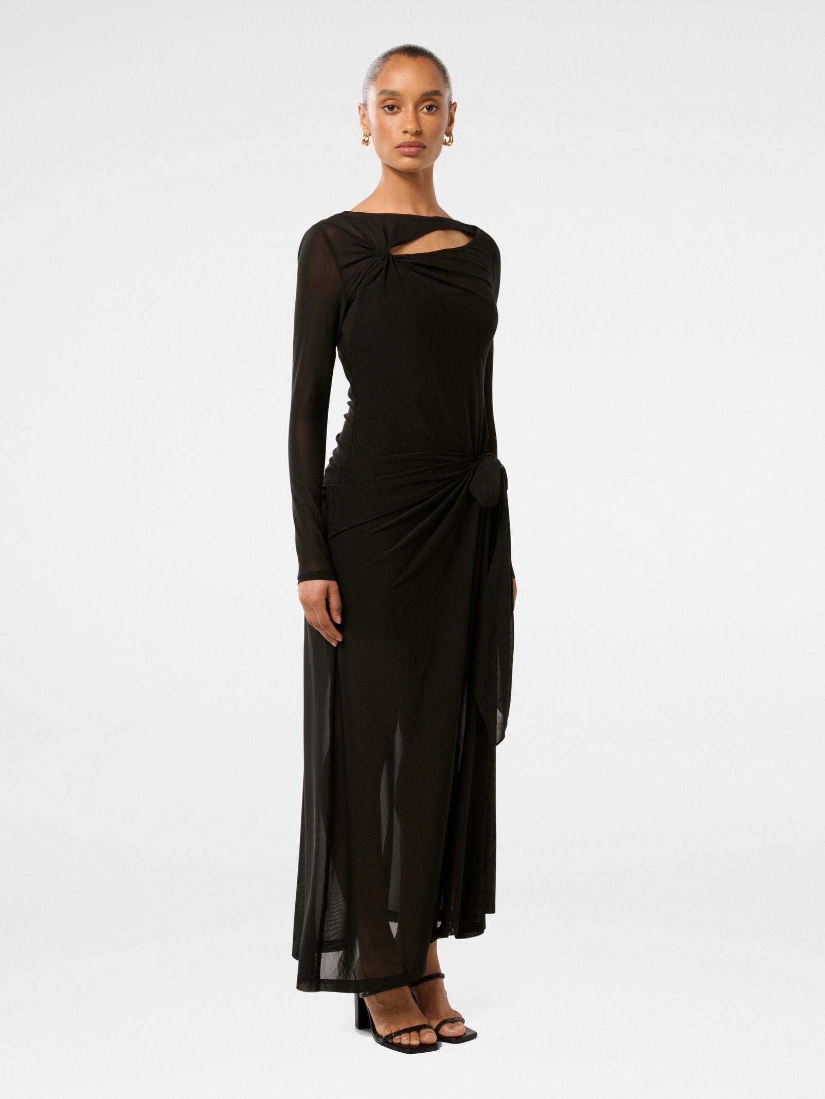  Katia Petite Mesh Twist Maxi Dress