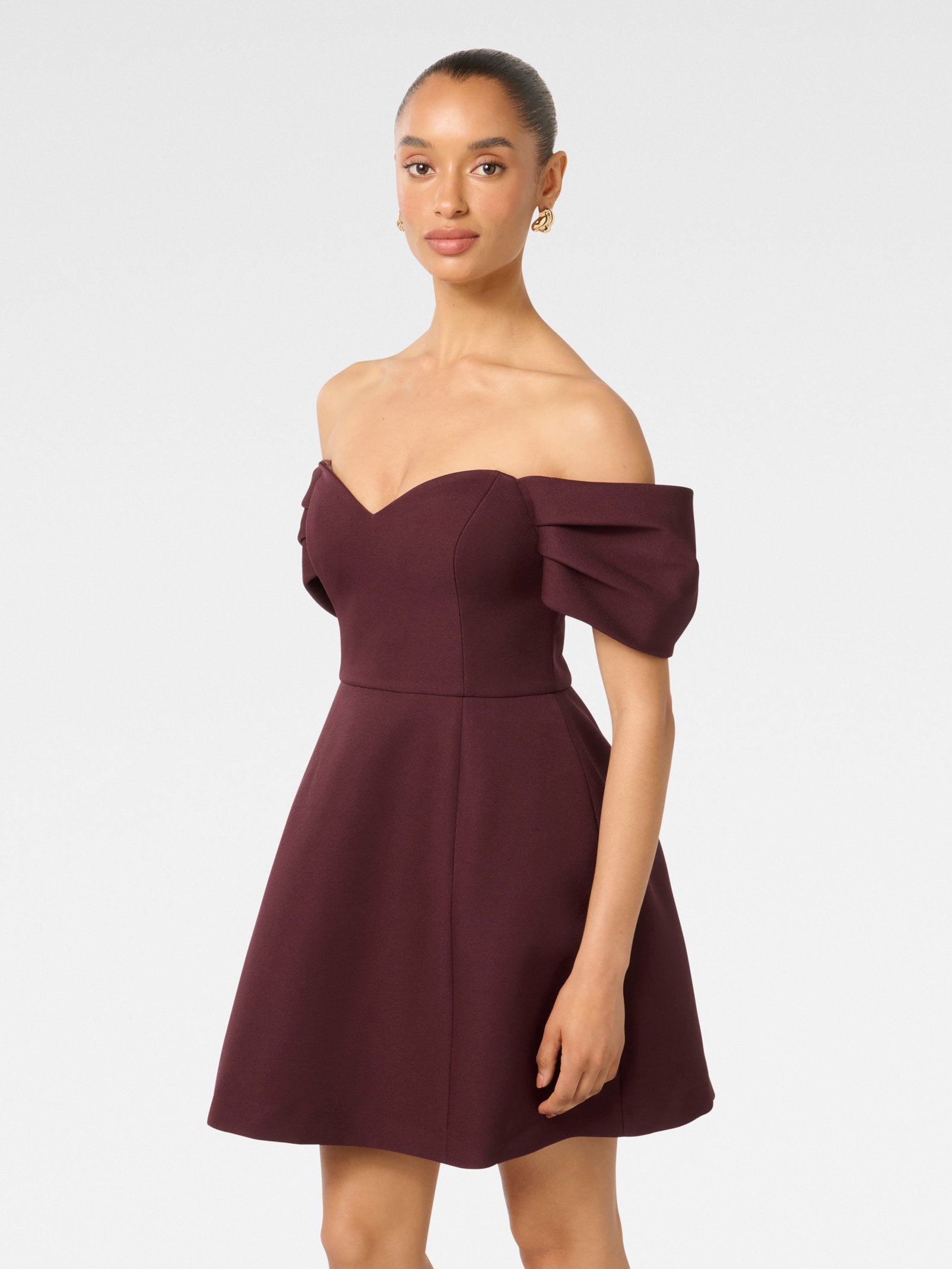  Sylvia Petite Off Shoulder Mini Dress