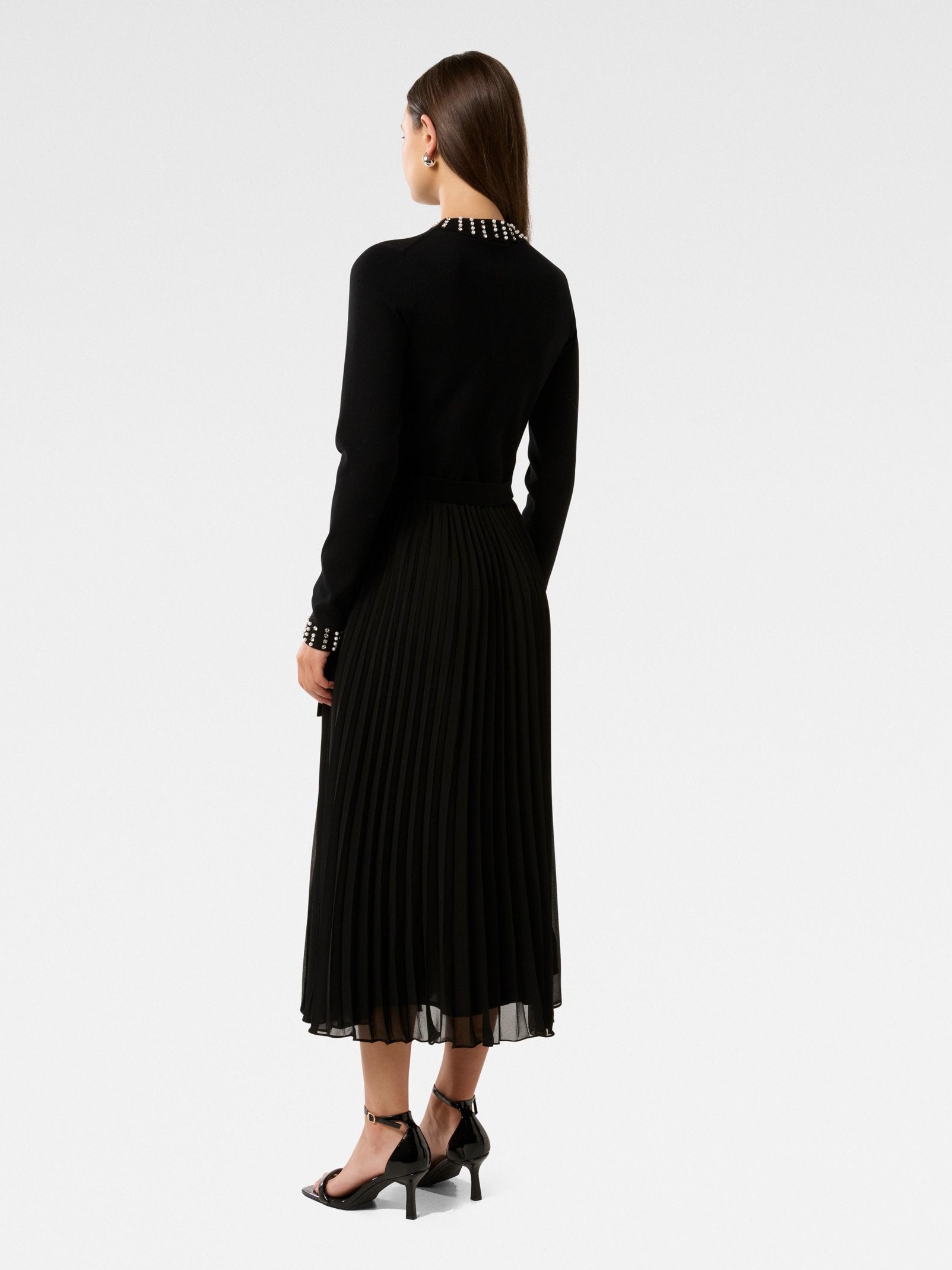  Giana Embellished Pleat Dress