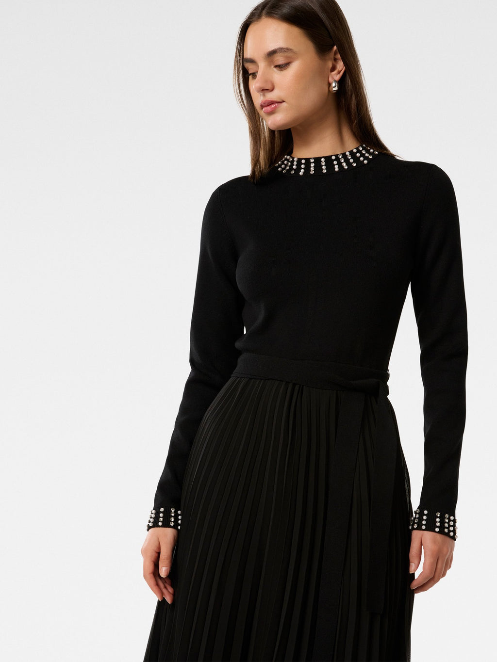  Giana Embellished Pleat Dress