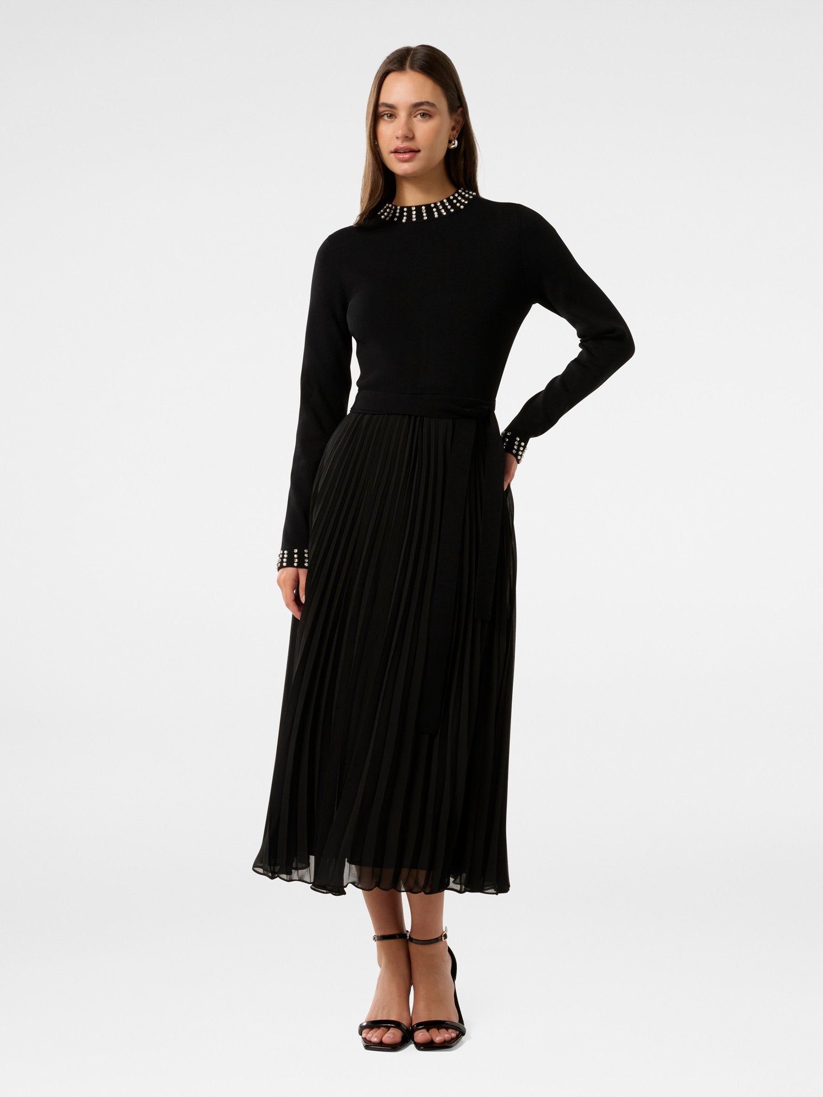Giana Embellished Pleat Dress