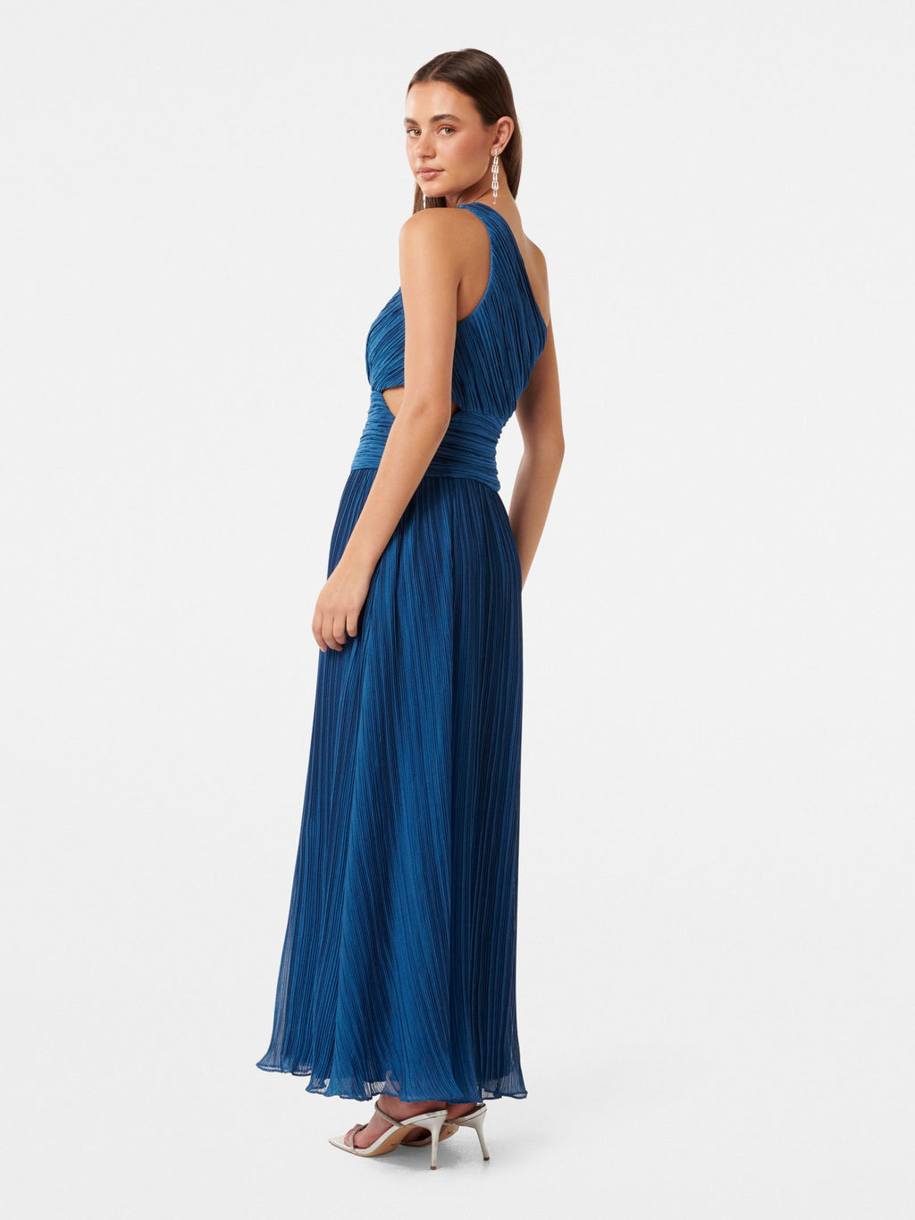  Kylie Asym Crinkle Midi Dress