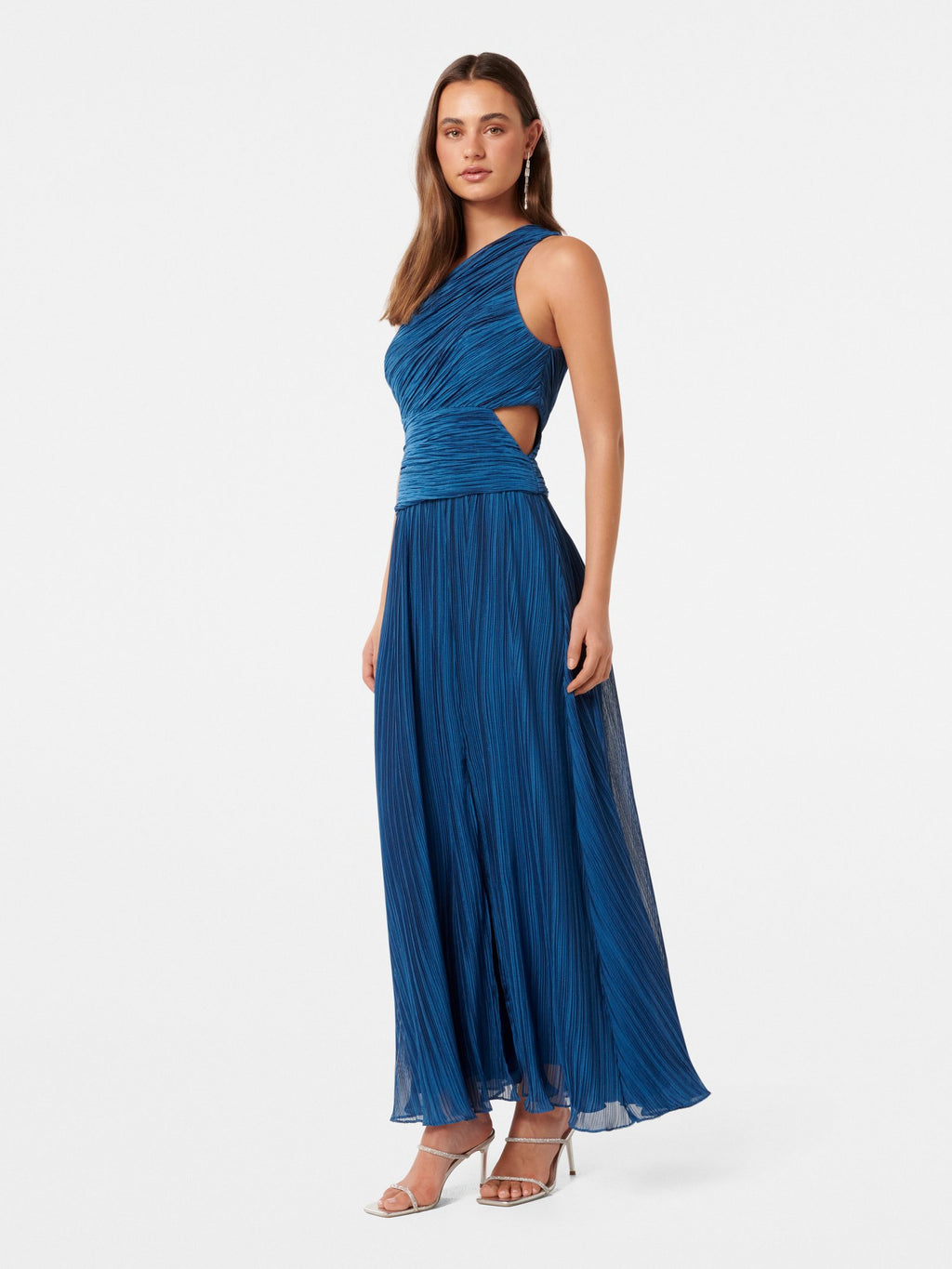  Kylie Asym Crinkle Midi Dress