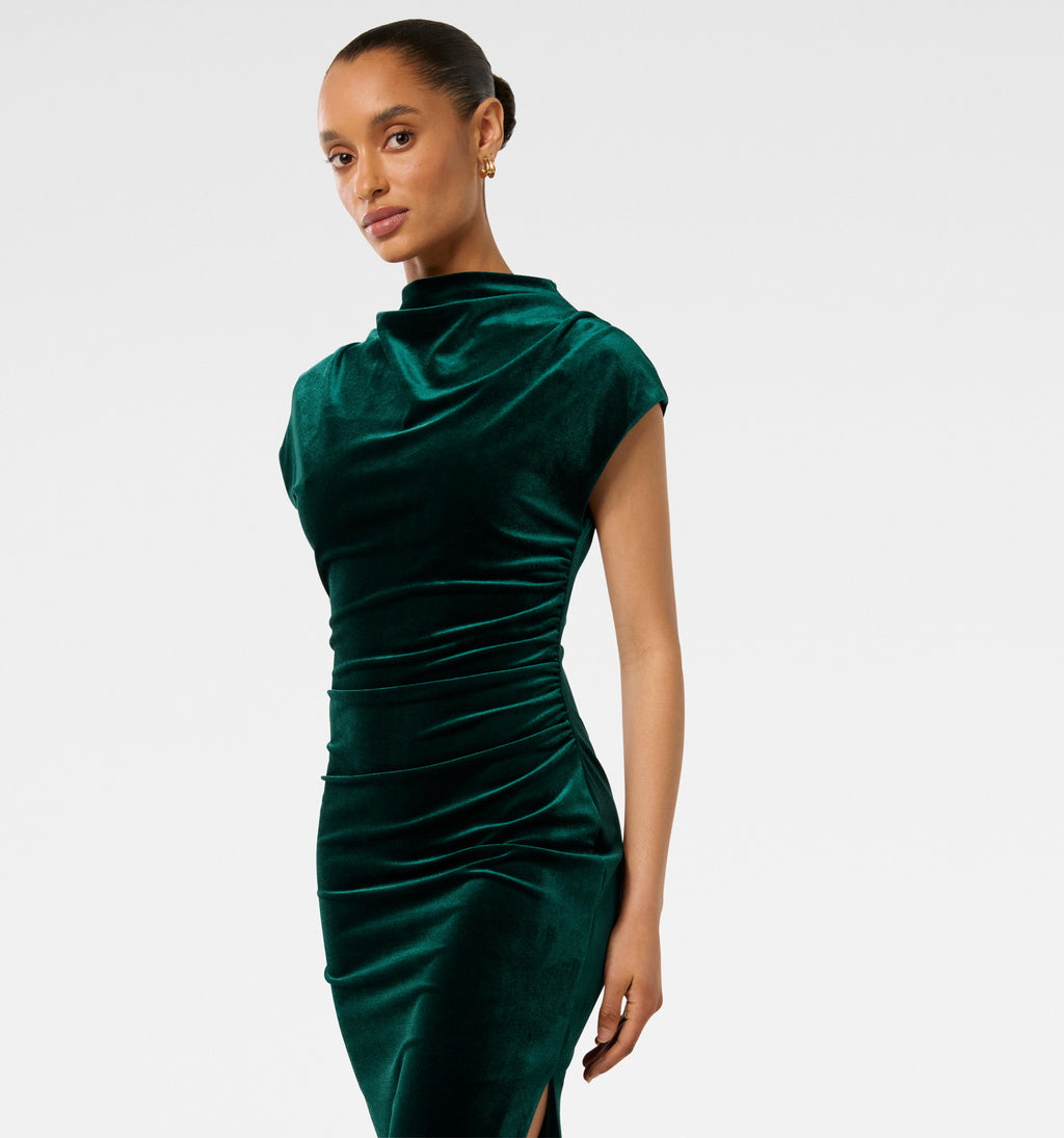 Sammy Petite Velvet Bodycon Maxi Dress