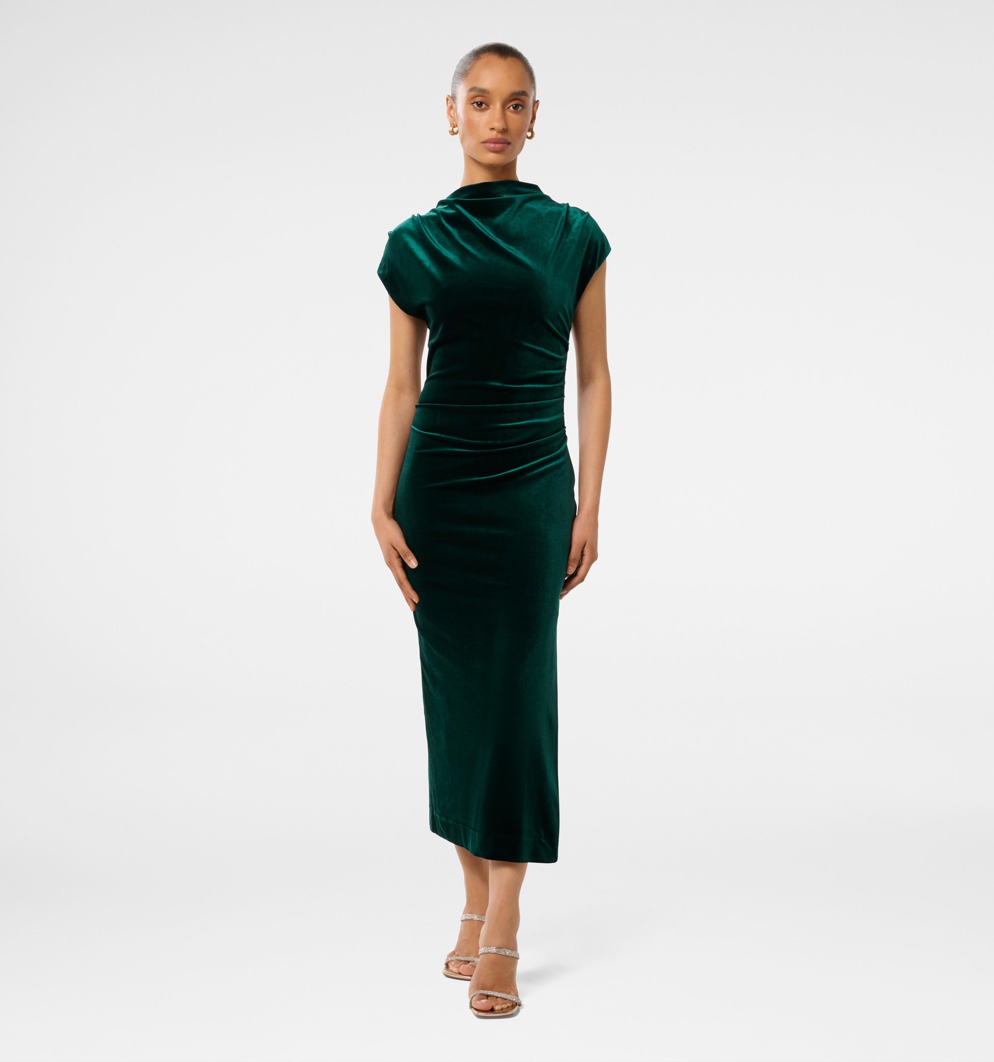 Sammy Petite Velvet Bodycon Maxi Dress