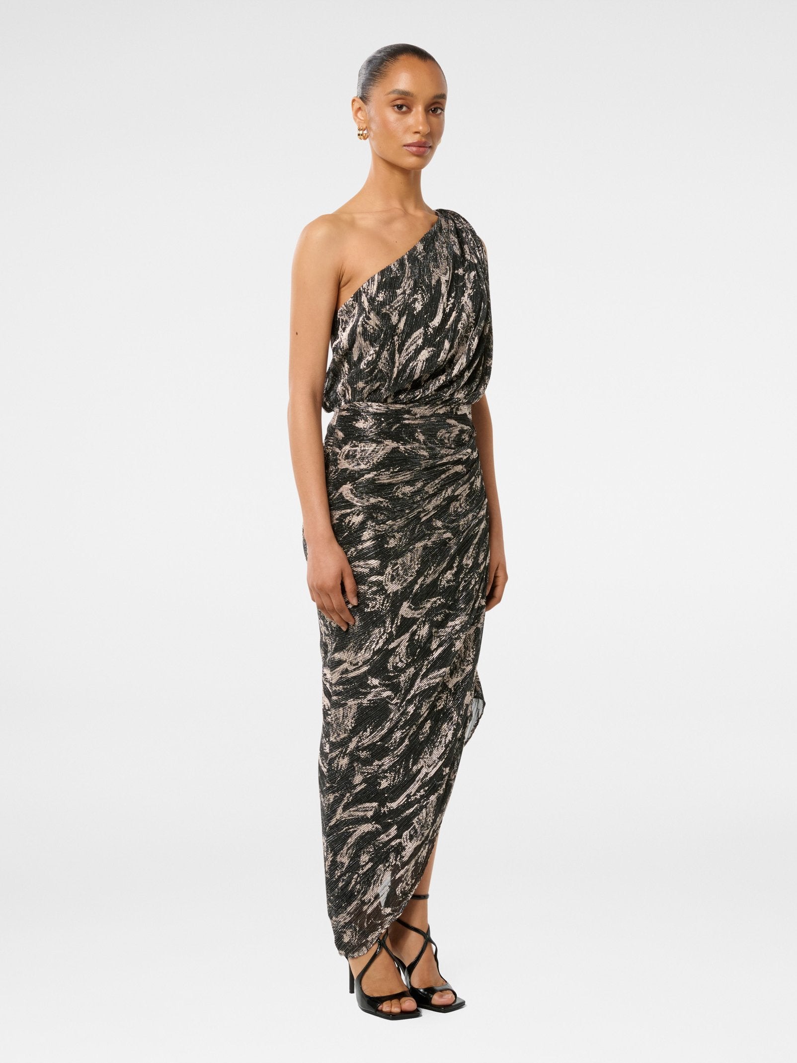  Cassidy Petite One Shoulder Midi Dress