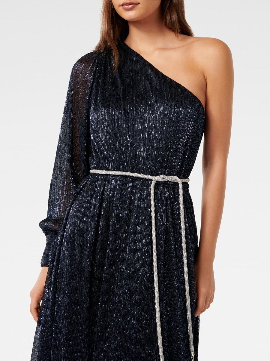  Cody Asym Plisse Diamonte Dress