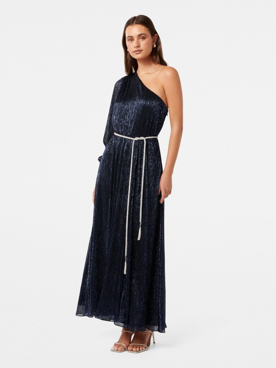  Cody Asym Plisse Diamonte Dress