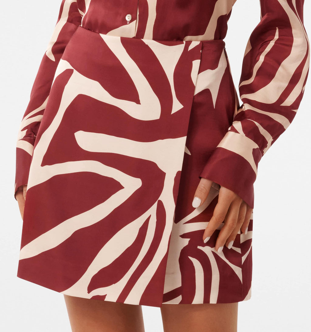 Harvey Wrap Mini Skirt