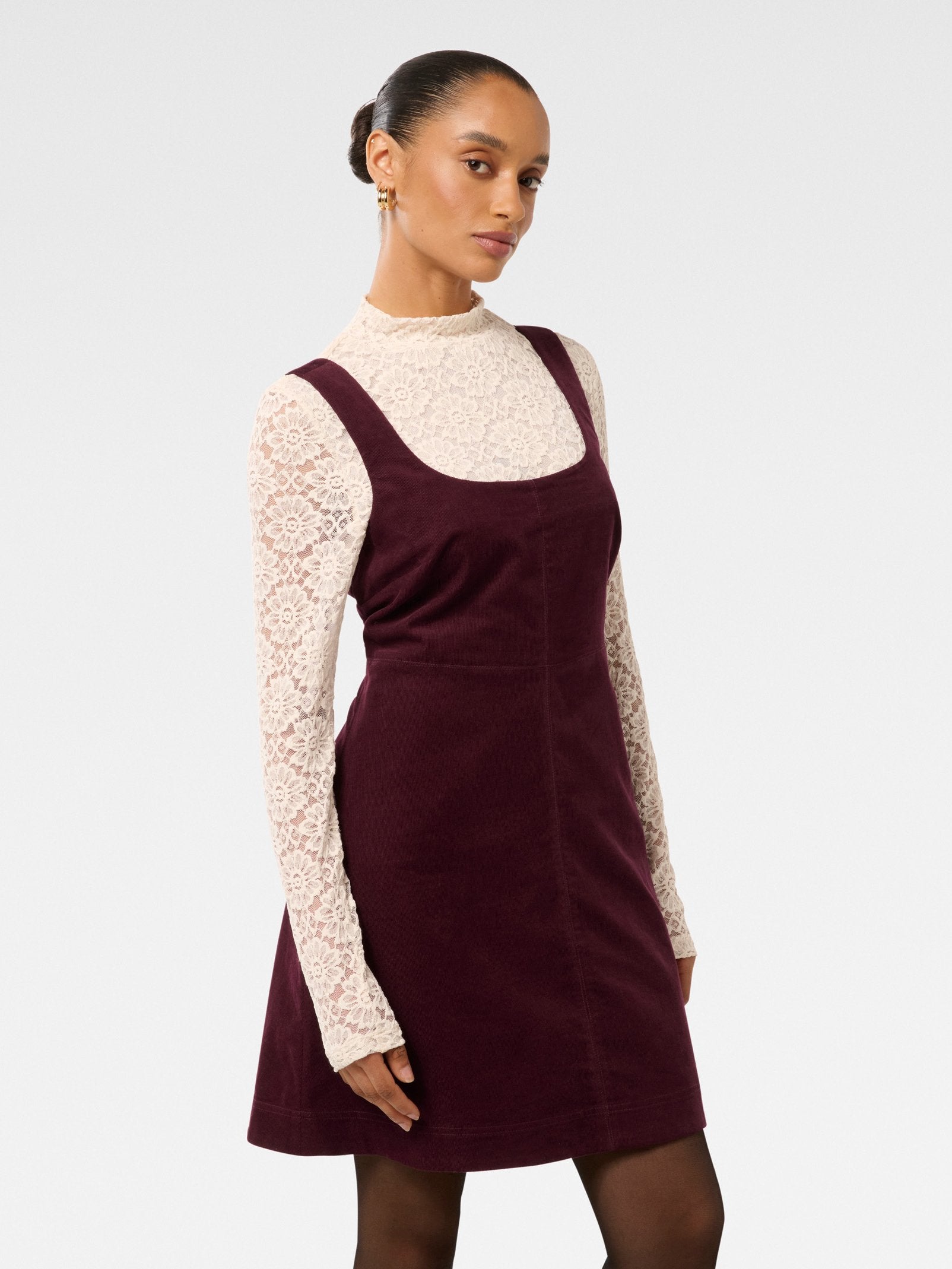  Camille Petite 2 in 1 Cord Mini Dress