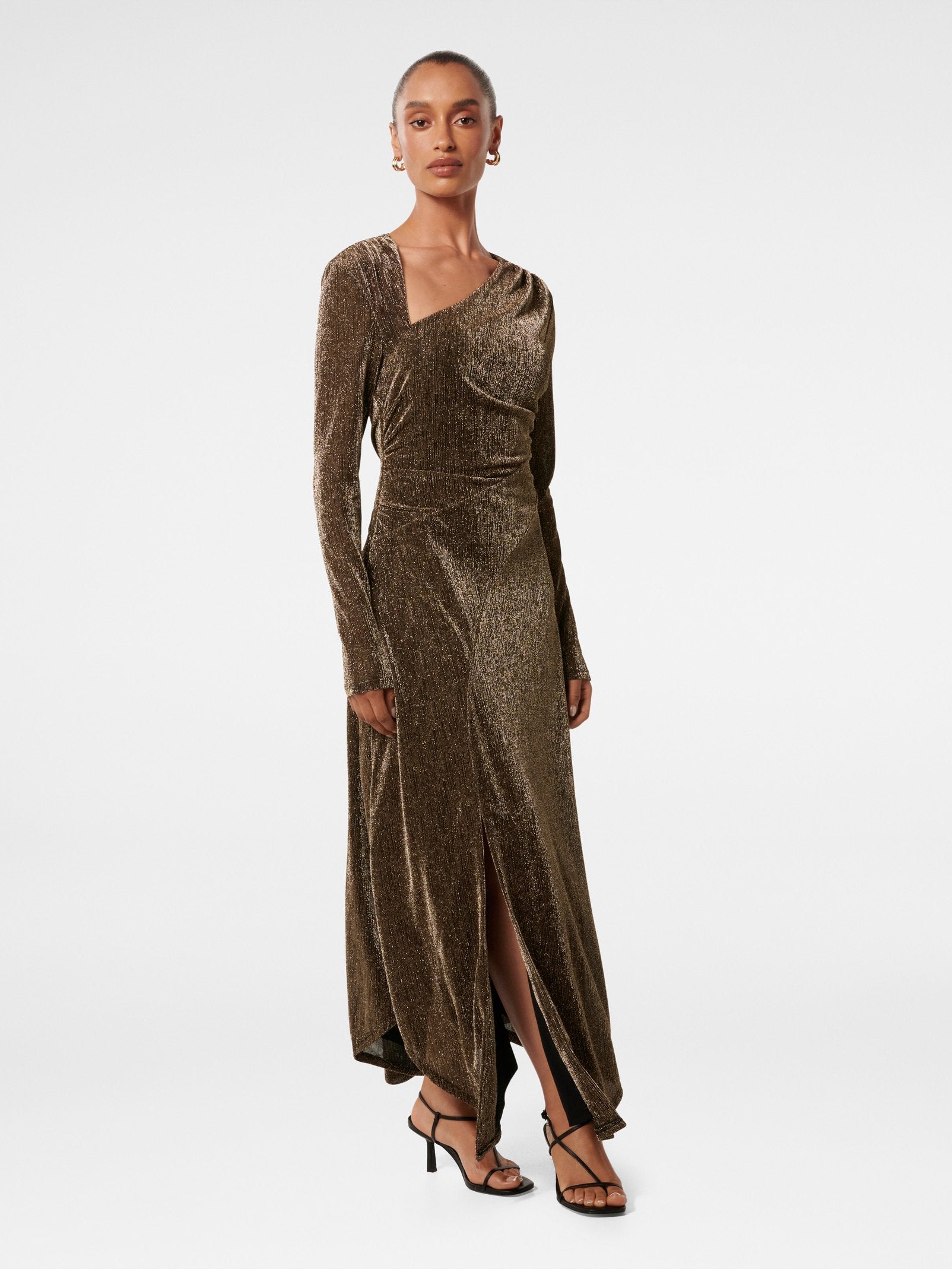  Sawyer Petite Asymmetric Drape Dress