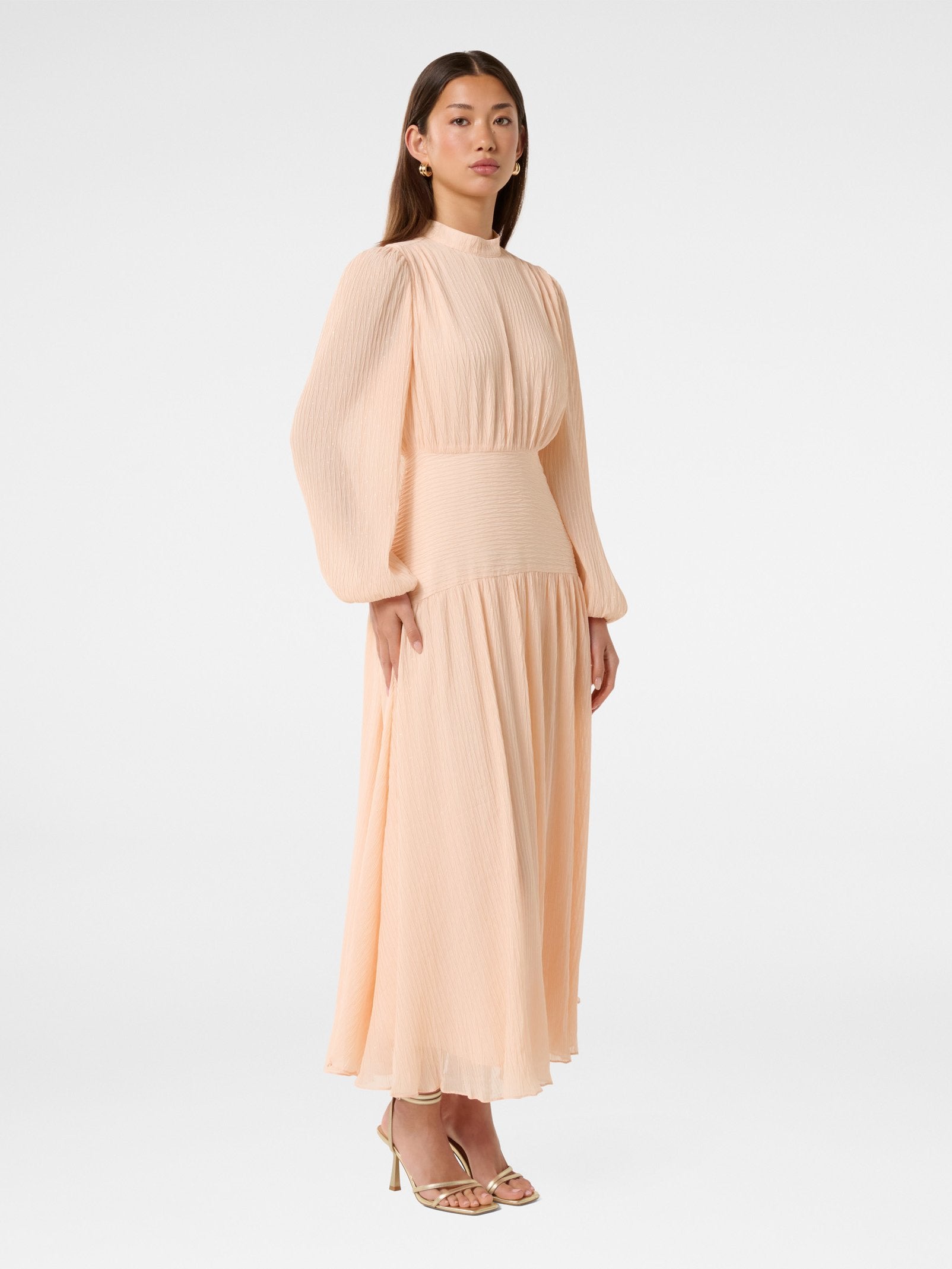  Celine Shimmer Maxi Dress