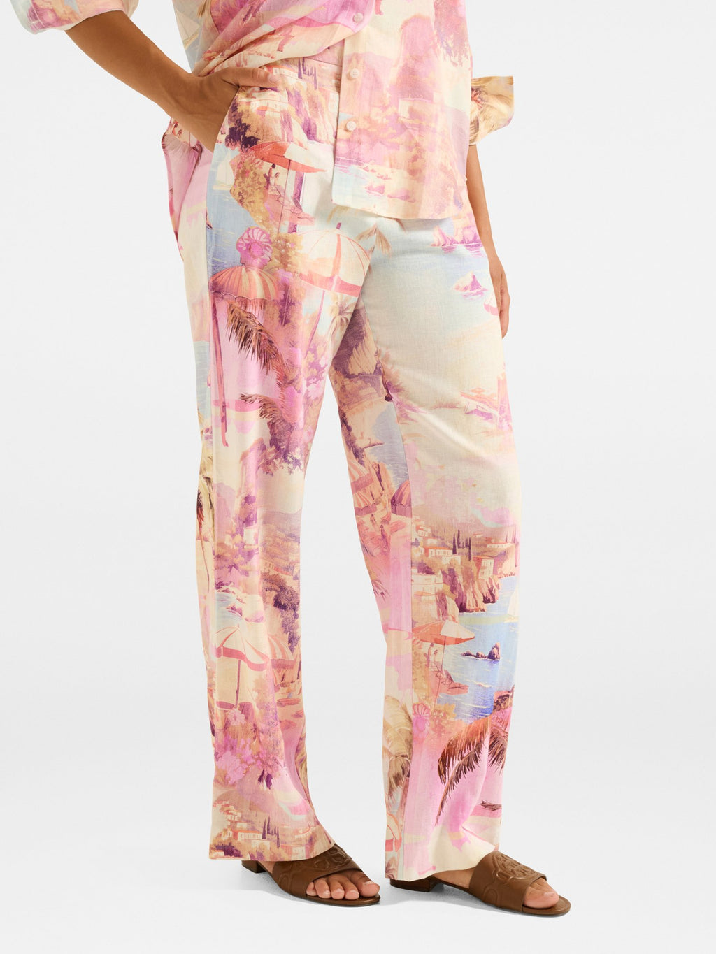  Miley Linen Wide Leg Pant