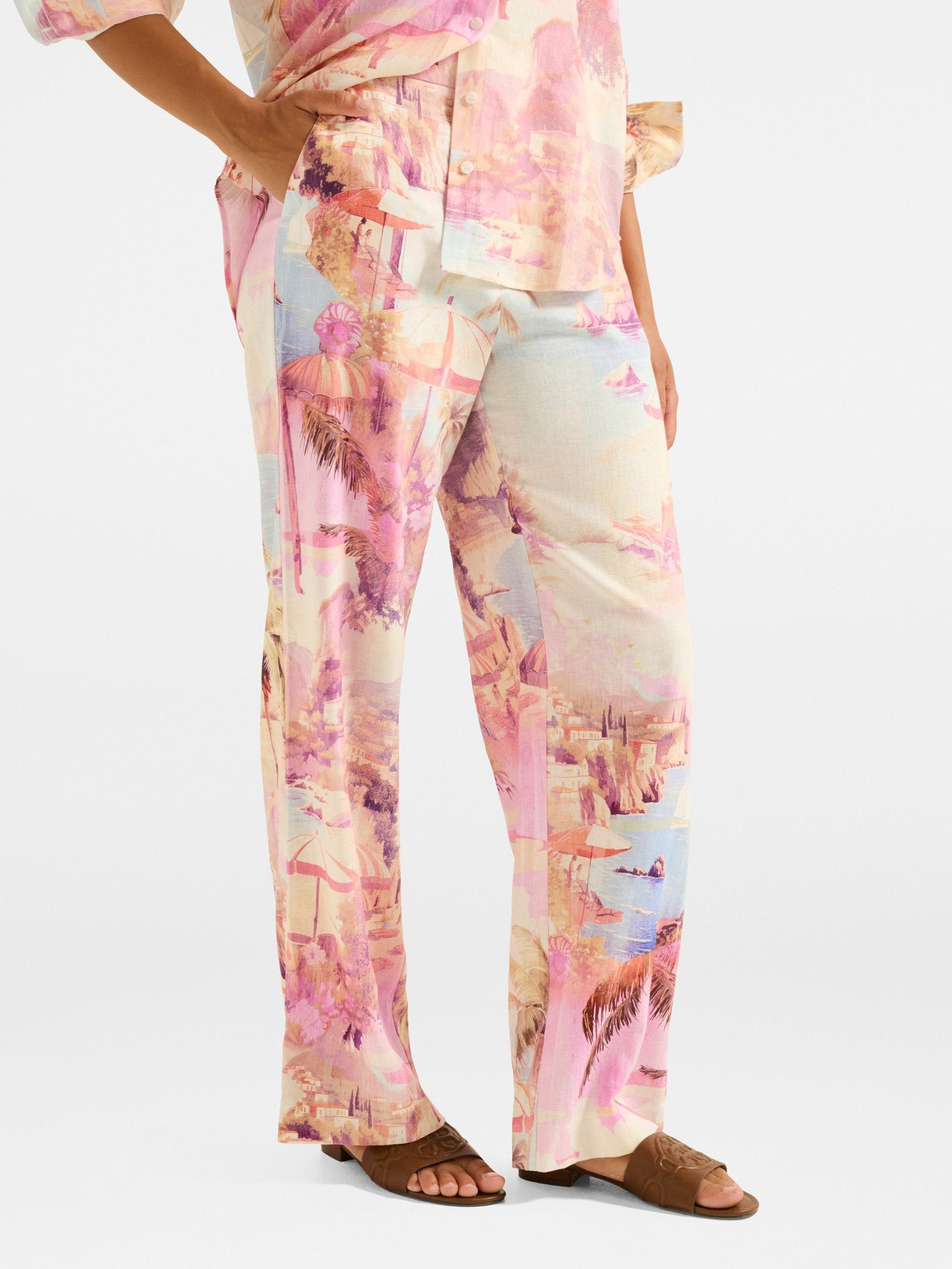  Miley Linen Wide Leg Pant