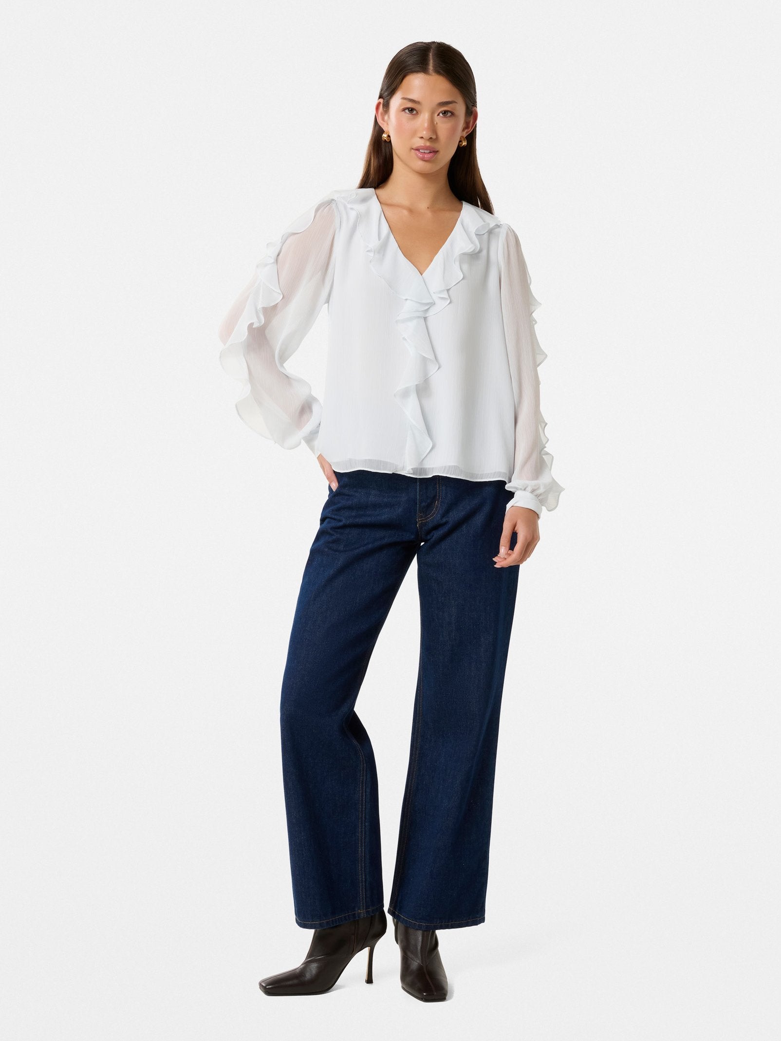 Novi Ruffle Front Blouse