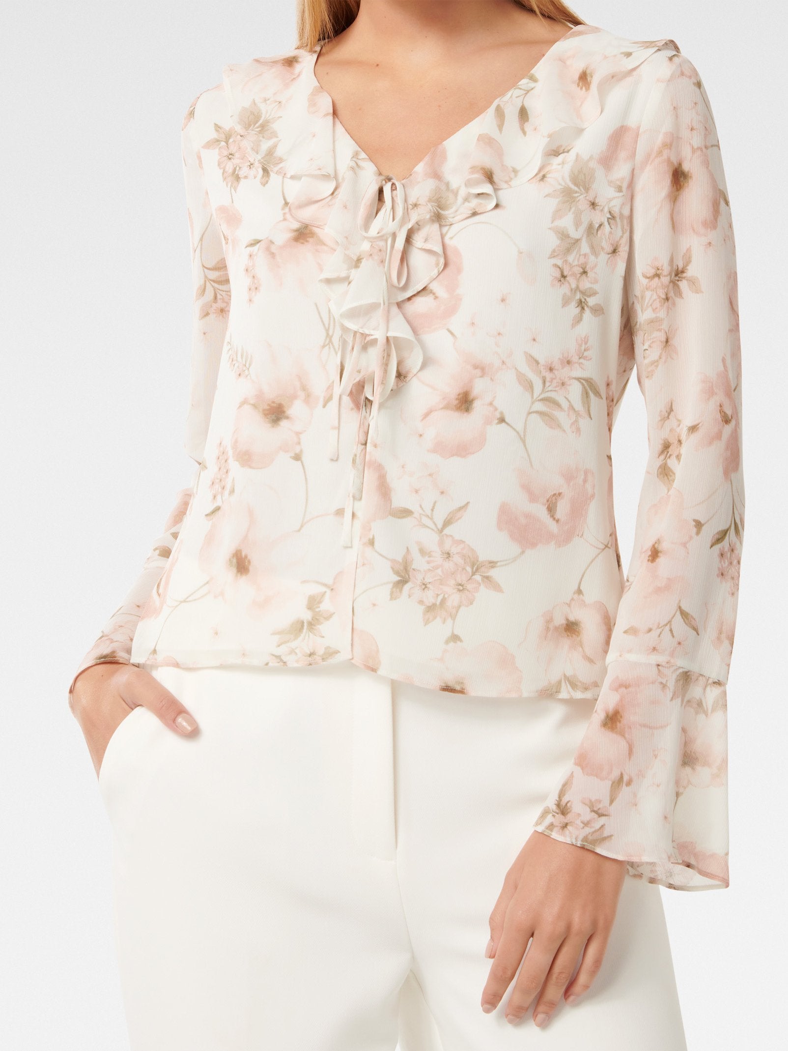 Neve Ruffle Front Blouse