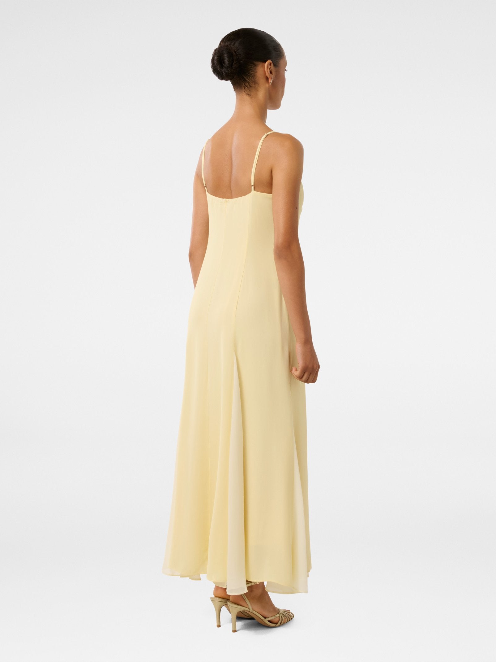  Dahlia Petite Contrast Godet Maxi Dress