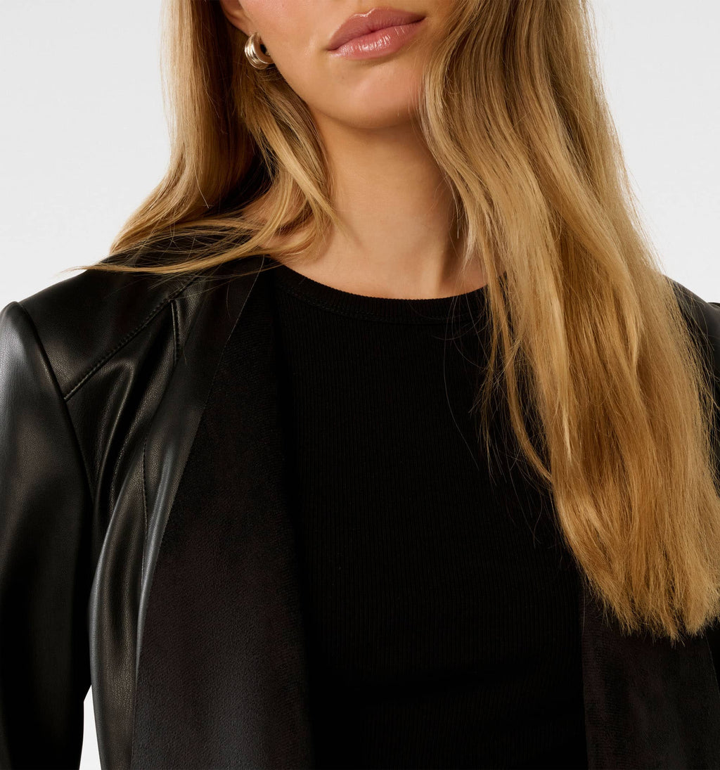 Louise PU Waterfall Jacket
