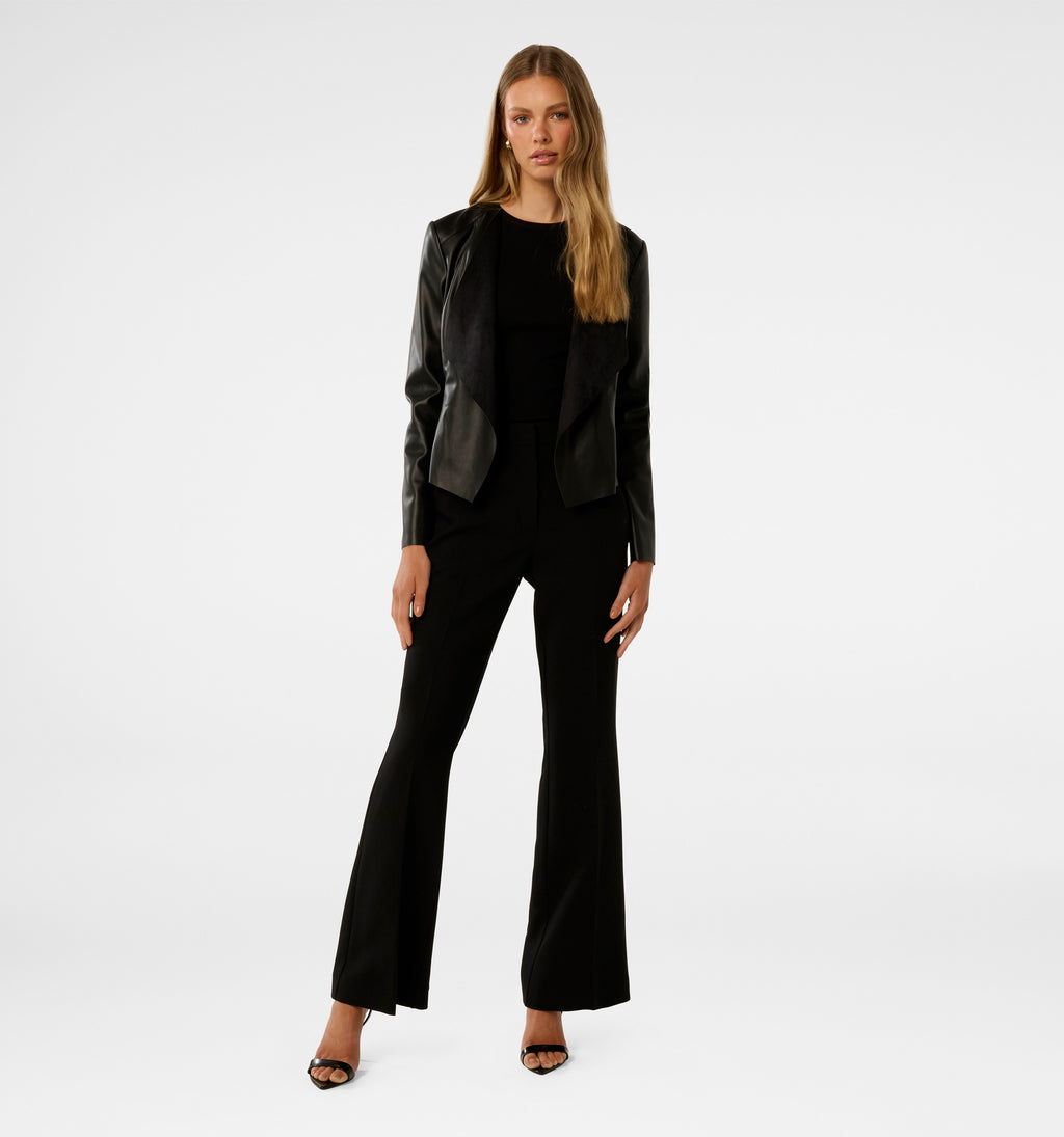 Louise PU Waterfall Jacket