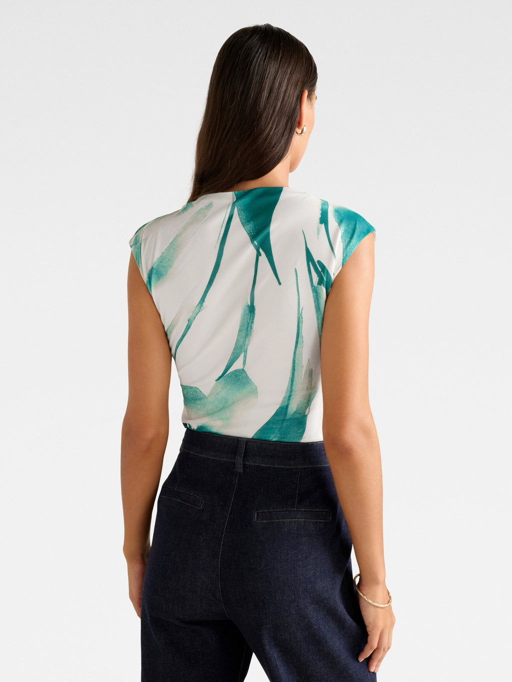  Mel Extended Sleeve Mesh Top