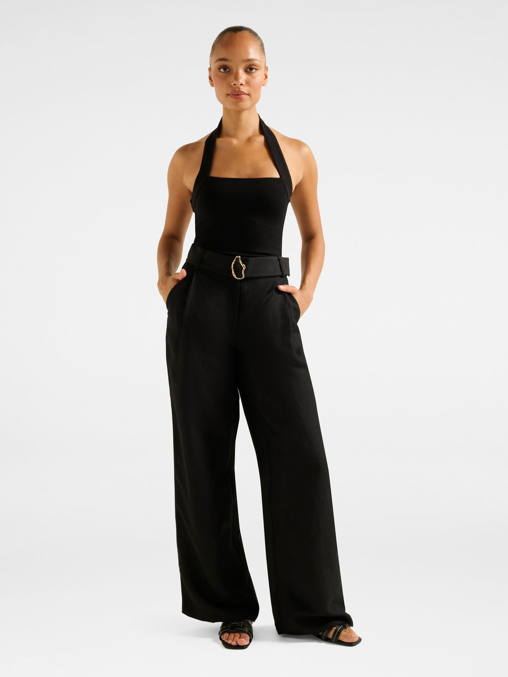  Alice Belted Wide Leg Pant