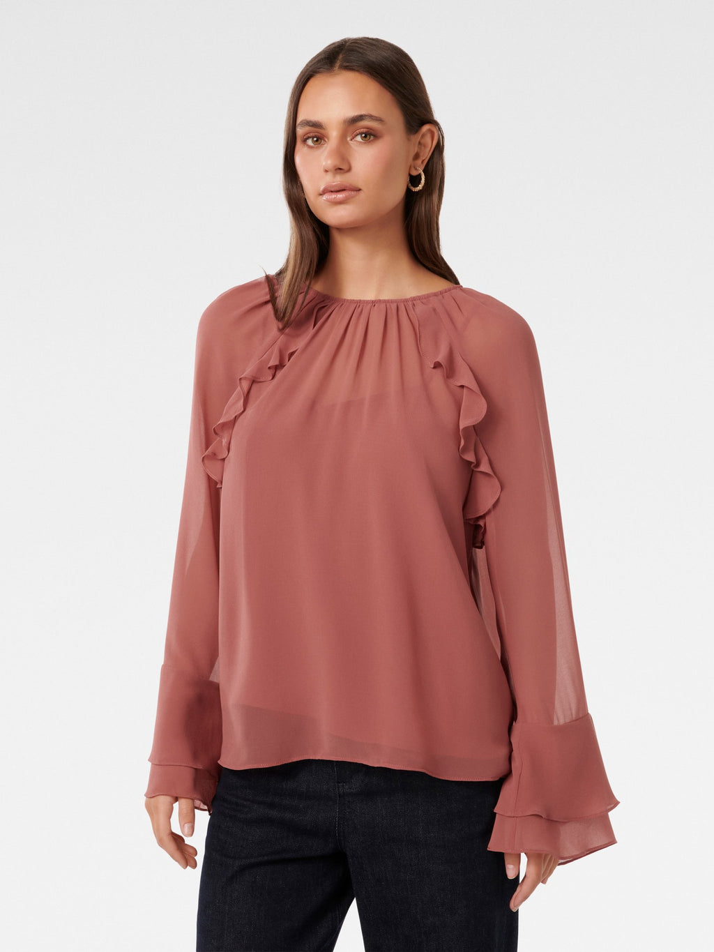 Tori Ruffle Blouse