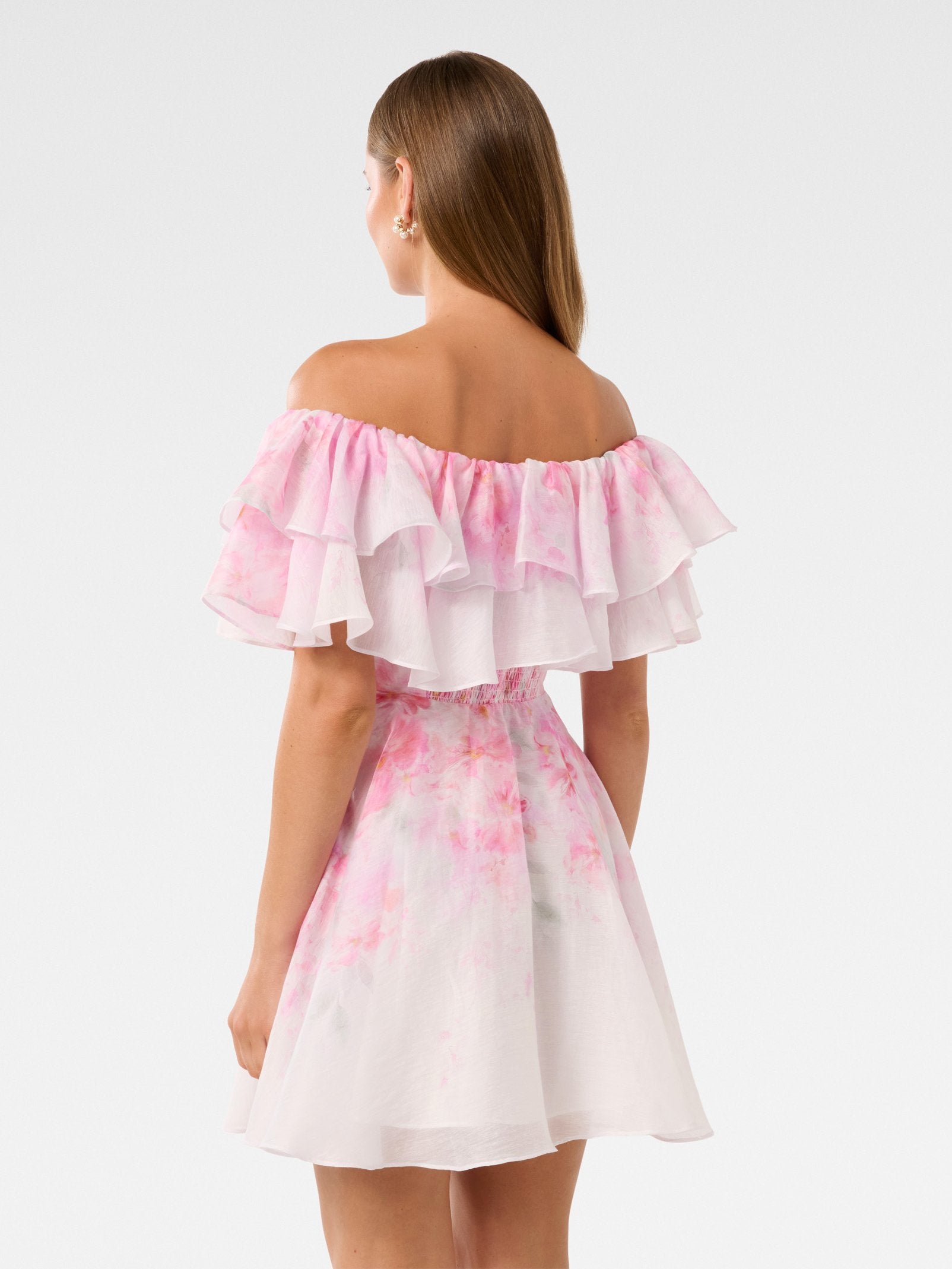 Ellie Ruffle Mini Dress