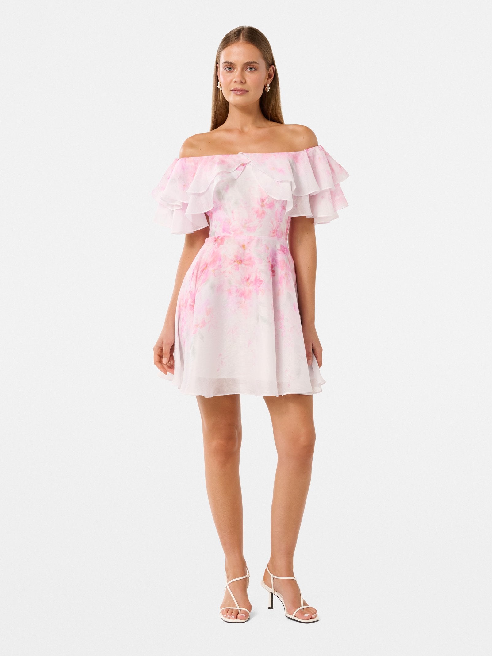 Ellie Ruffle Mini Dress